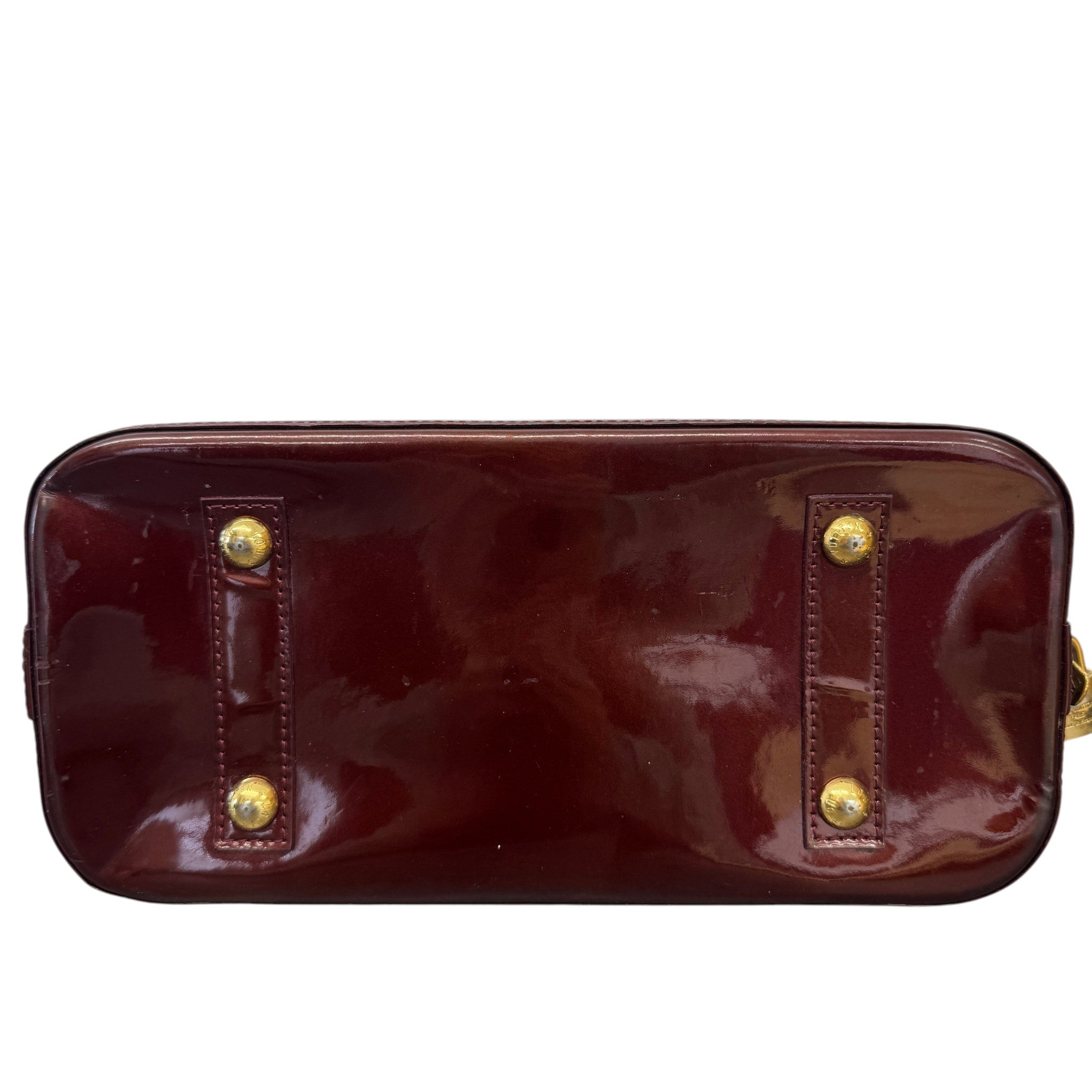 Women's Vernis Leather Alma Pm Bag Burgundy