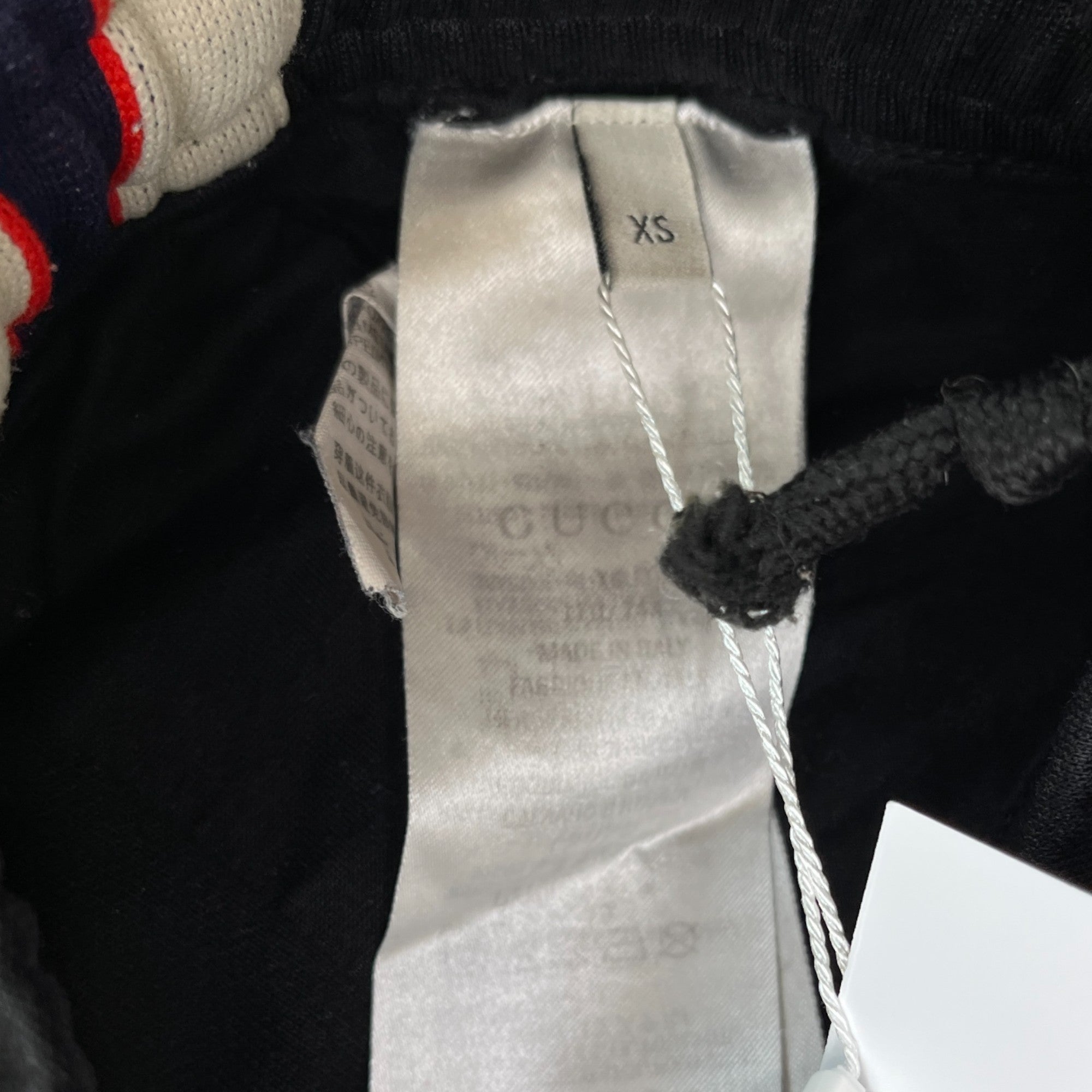 Men's Tape Logo Joggers Black Size XS