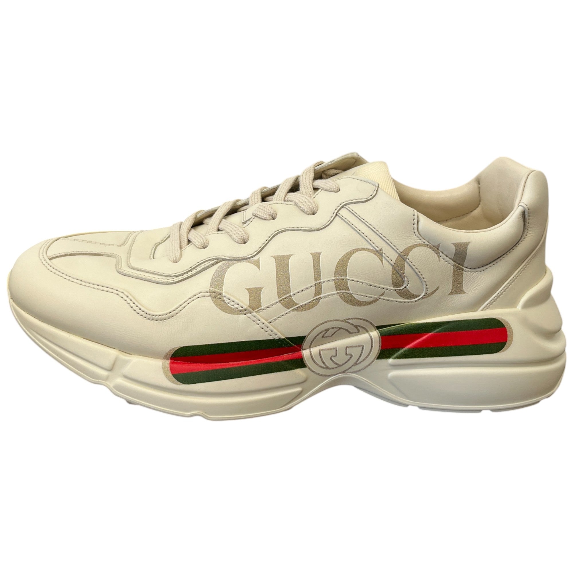 Men's Rhyton Low Trainers White Size EU 45.5 / UK 11.5