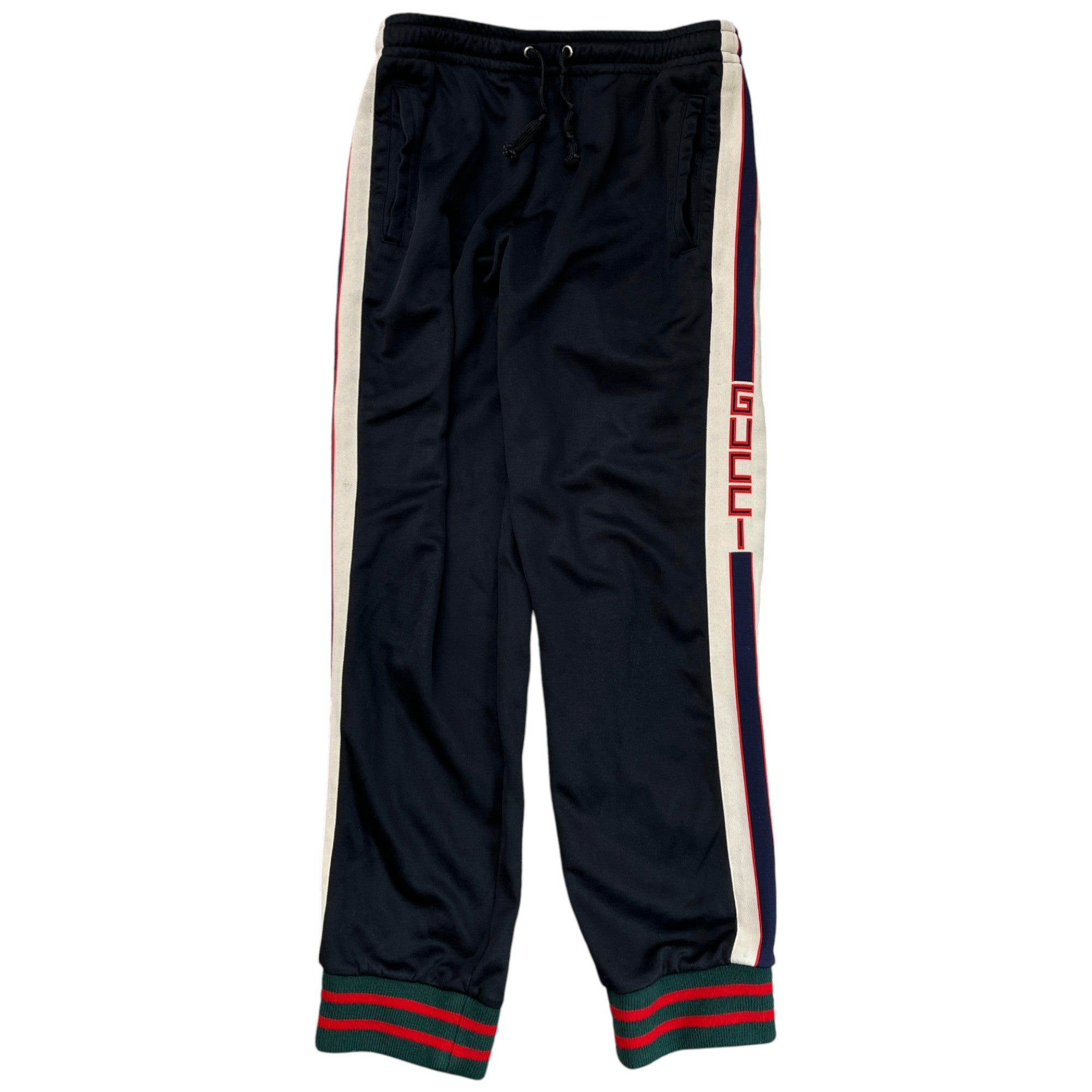 Men's Tape Logo Joggers Black Size XS