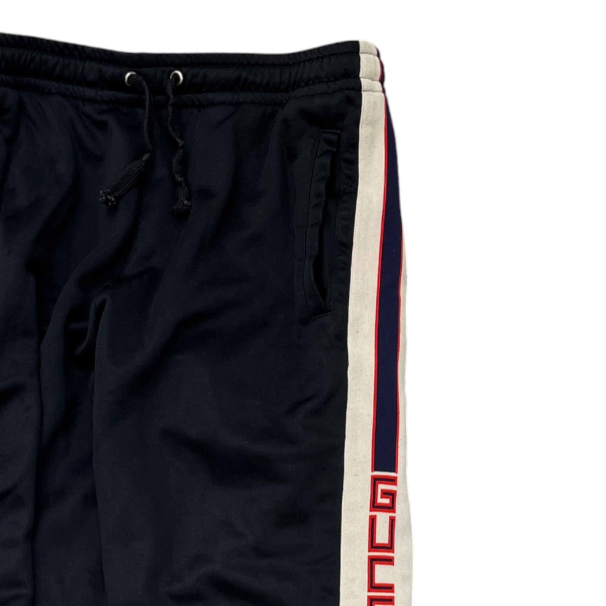 Men's Tape Logo Joggers Black Size XS