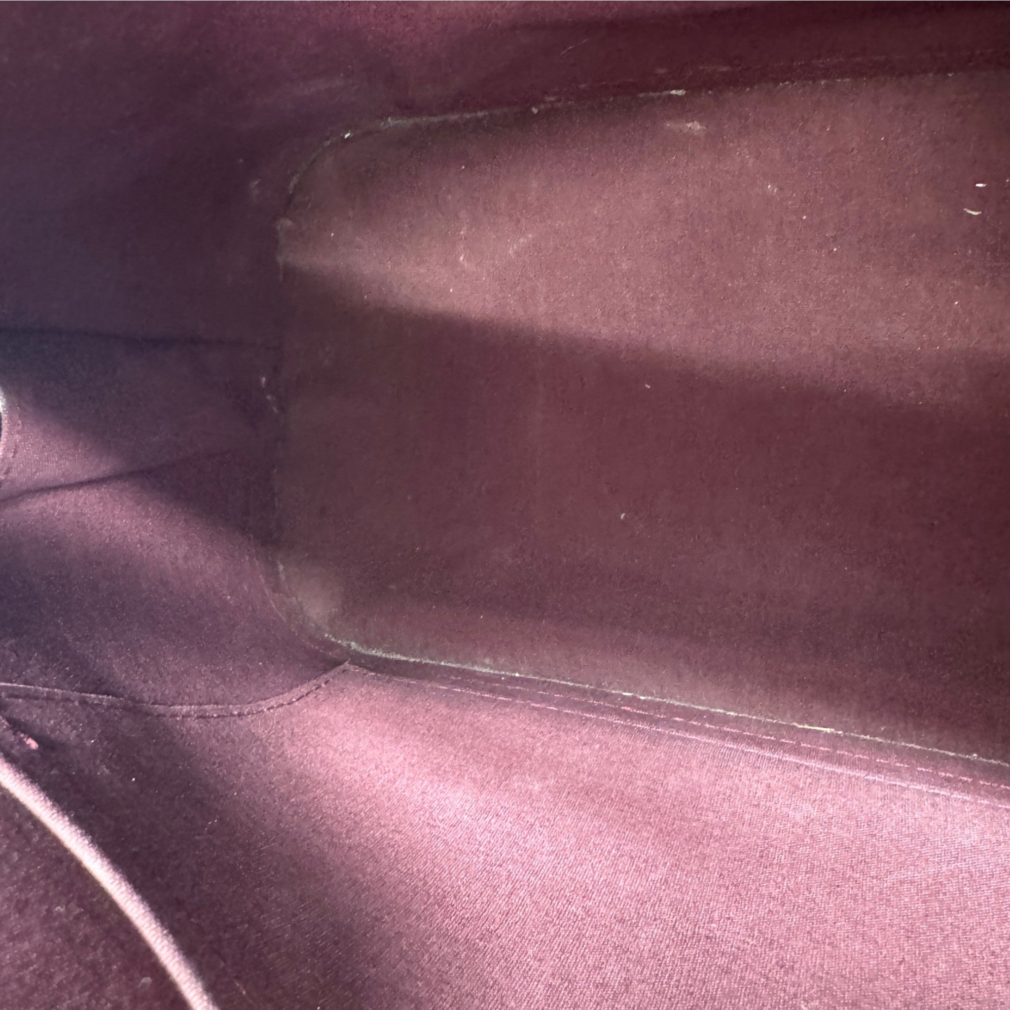 Women's Vernis Leather Alma Pm Bag Burgundy
