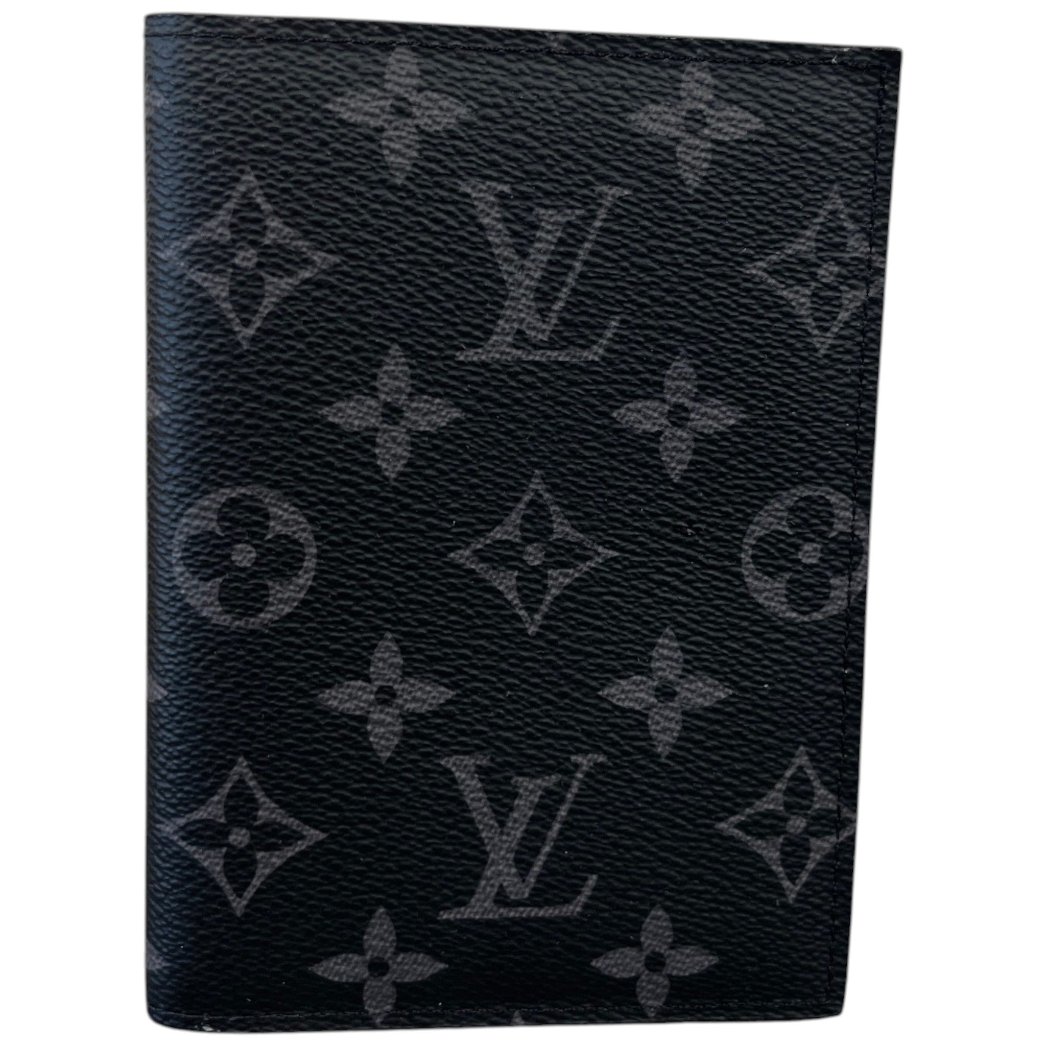 Men's Monogram Eclipse Passport Holder Black
