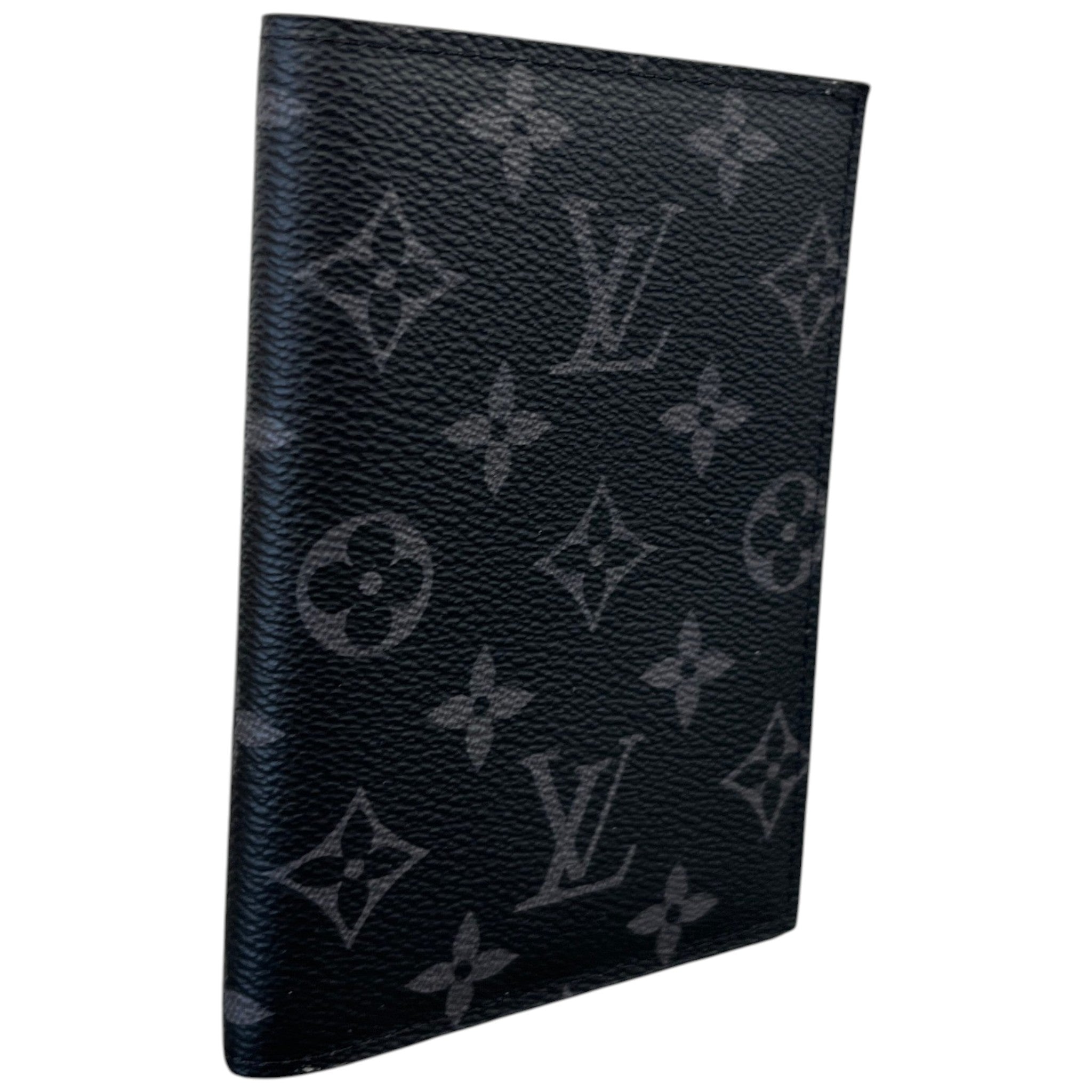 Men's Monogram Eclipse Passport Holder Black