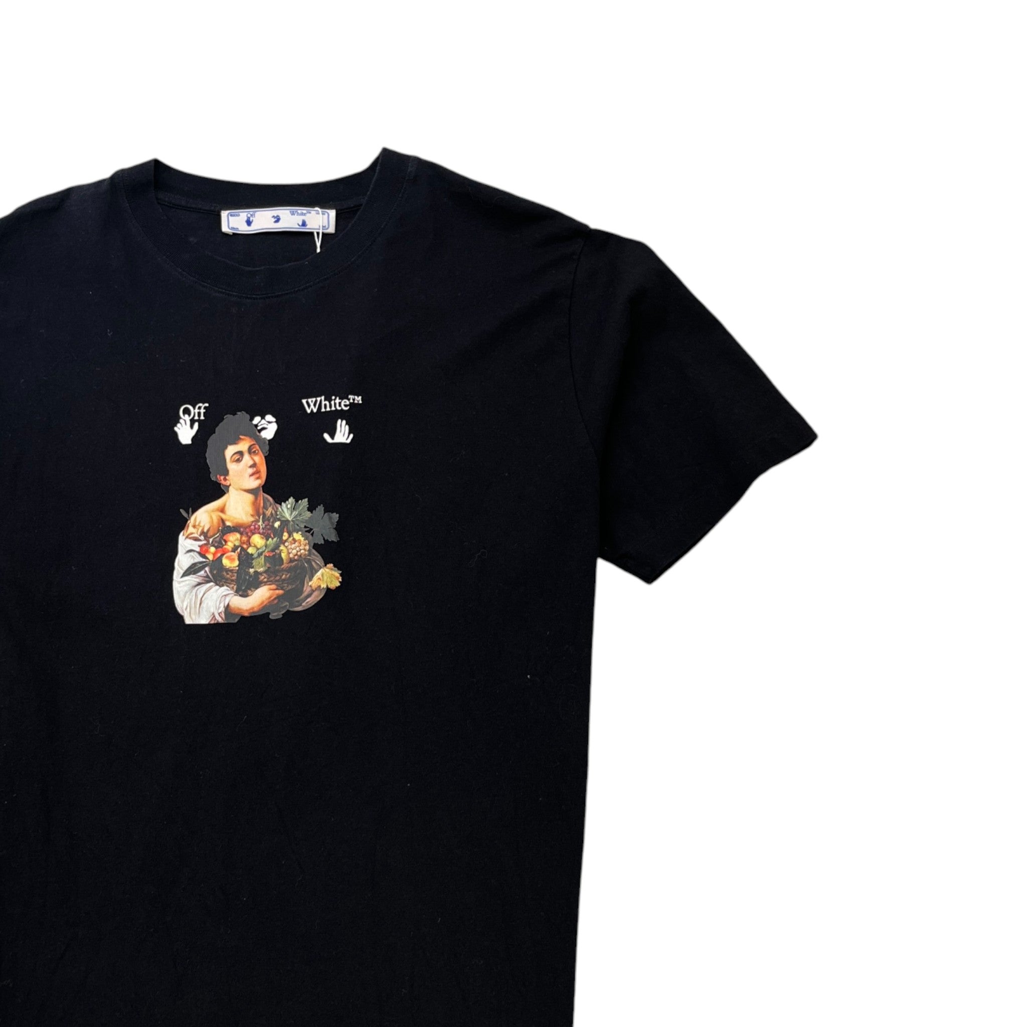 Men's Caravaggio Boy T-Shirt Black Size XXL