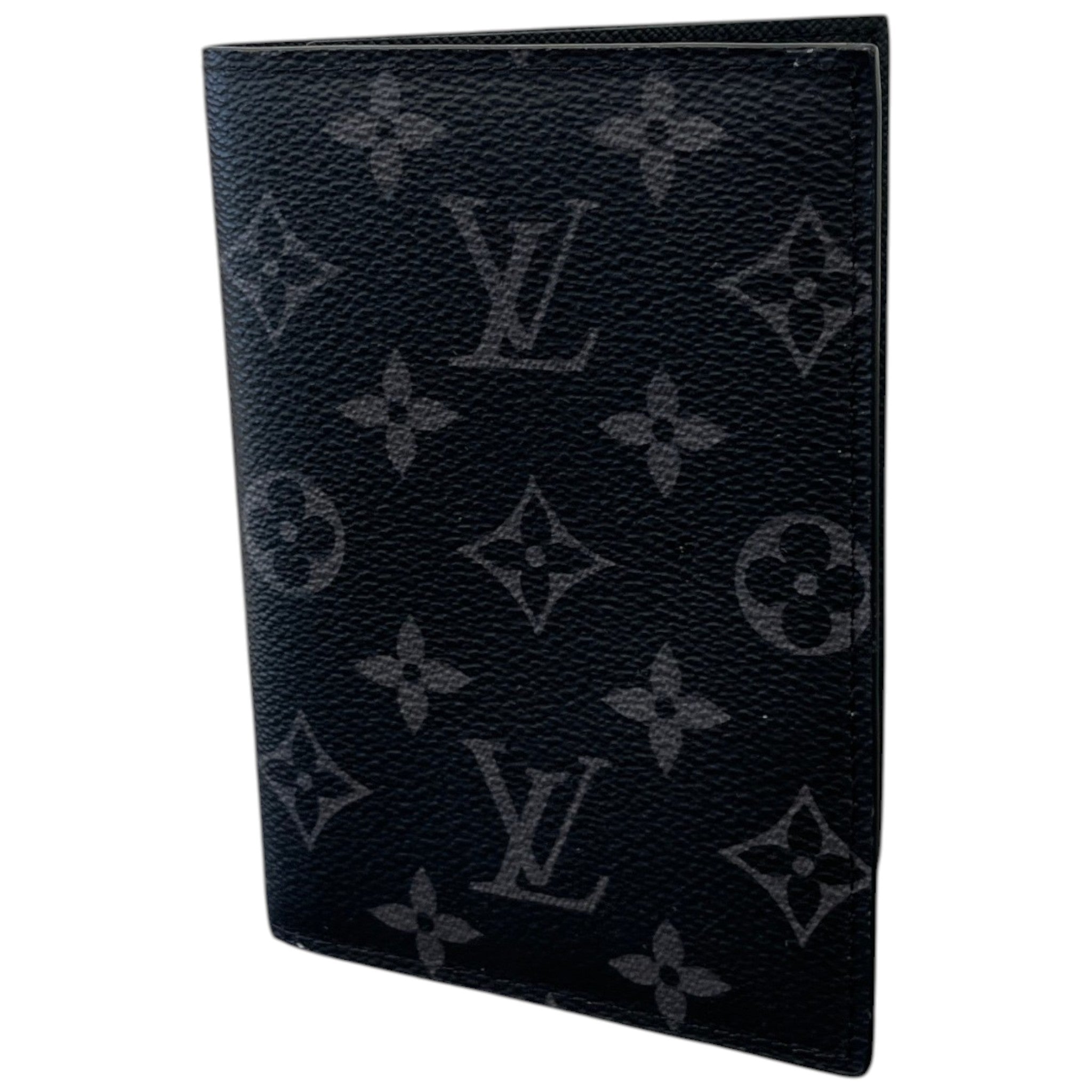 Men's Monogram Eclipse Passport Holder Black