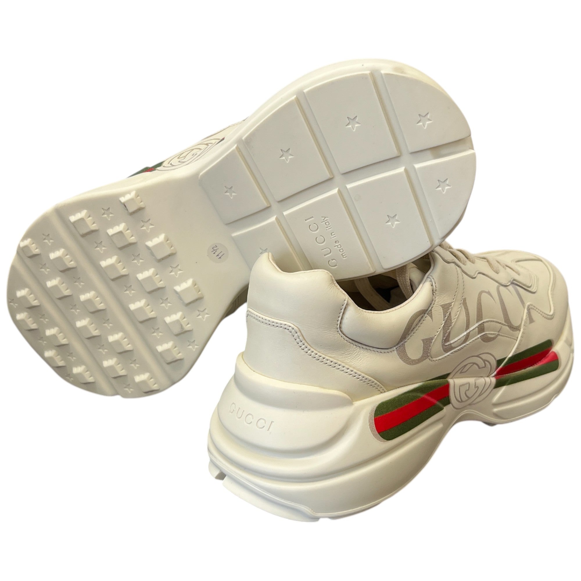 Men's Rhyton Low Trainers White Size EU 45.5 / UK 11.5