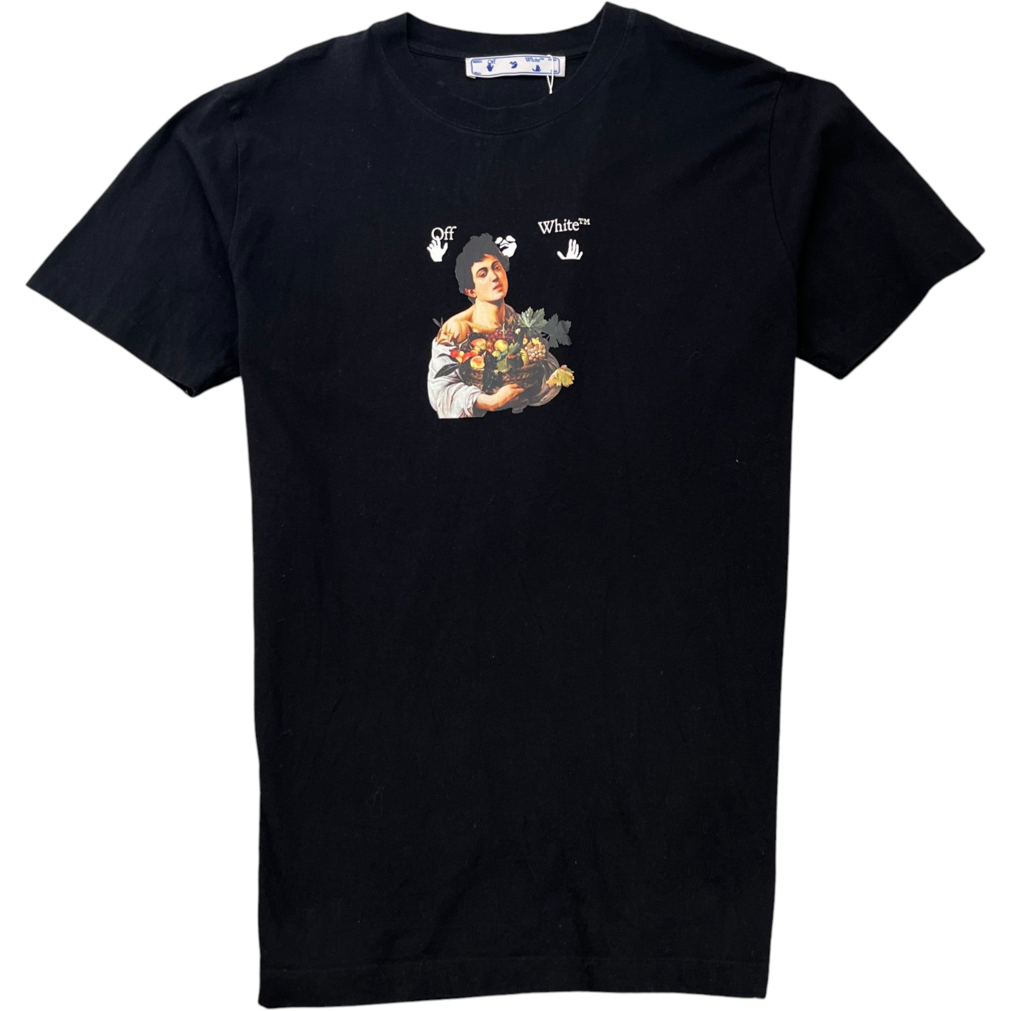Men's Caravaggio Boy T-Shirt Black Size XXL