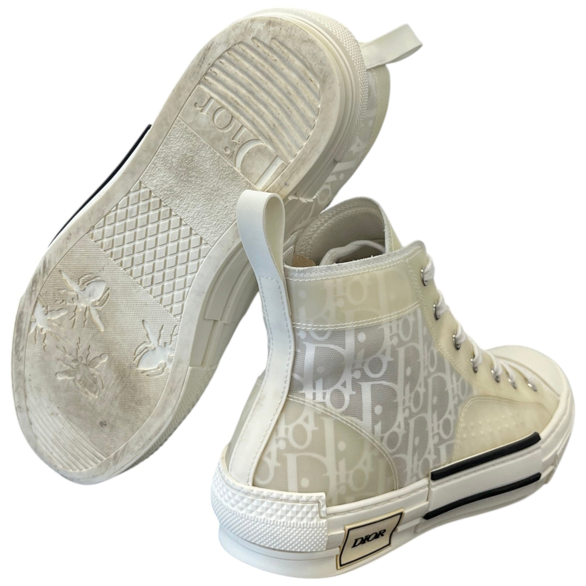 Men's B23 Oblique High Trainers White Size EU 40 / UK 6