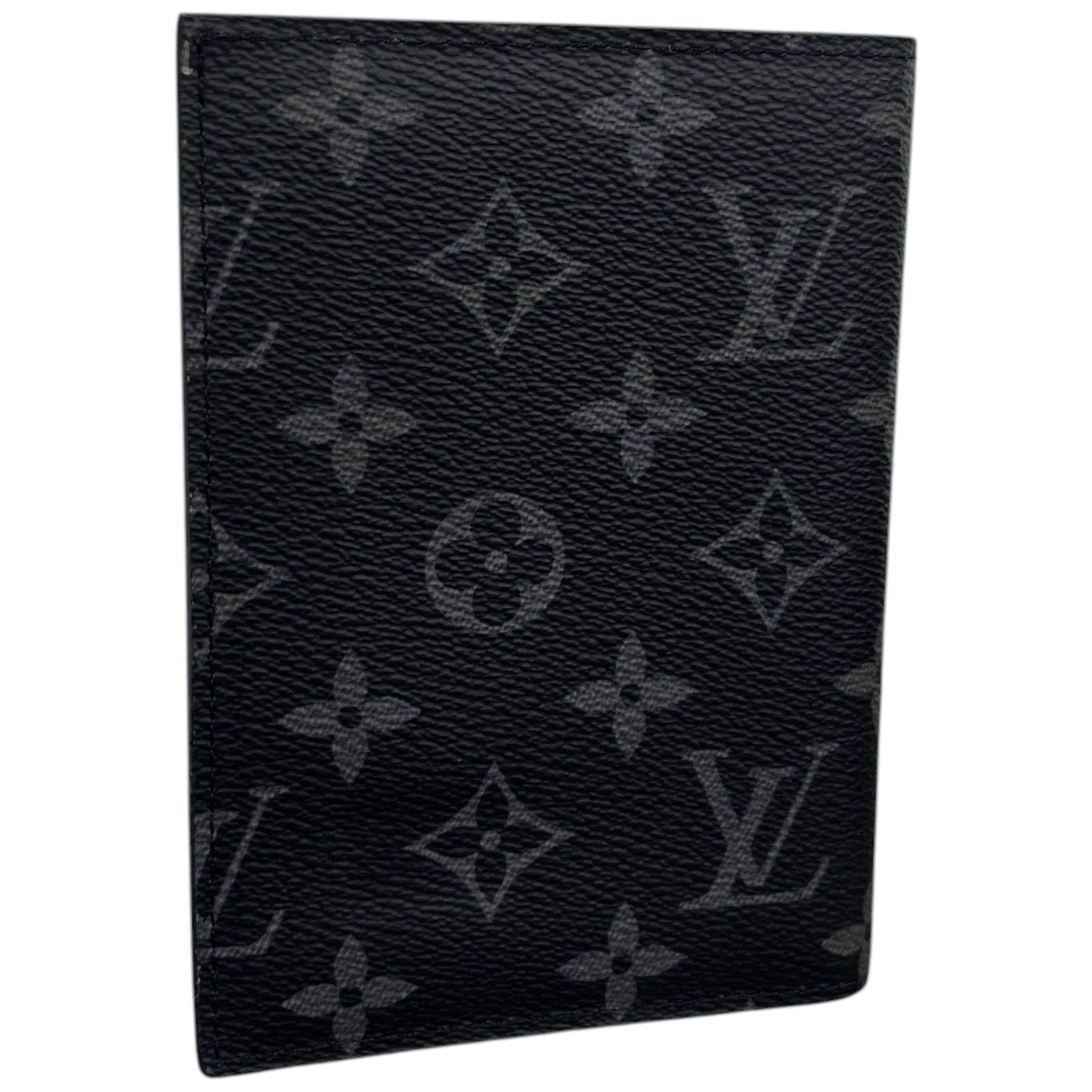Men's Monogram Eclipse Passport Holder Black