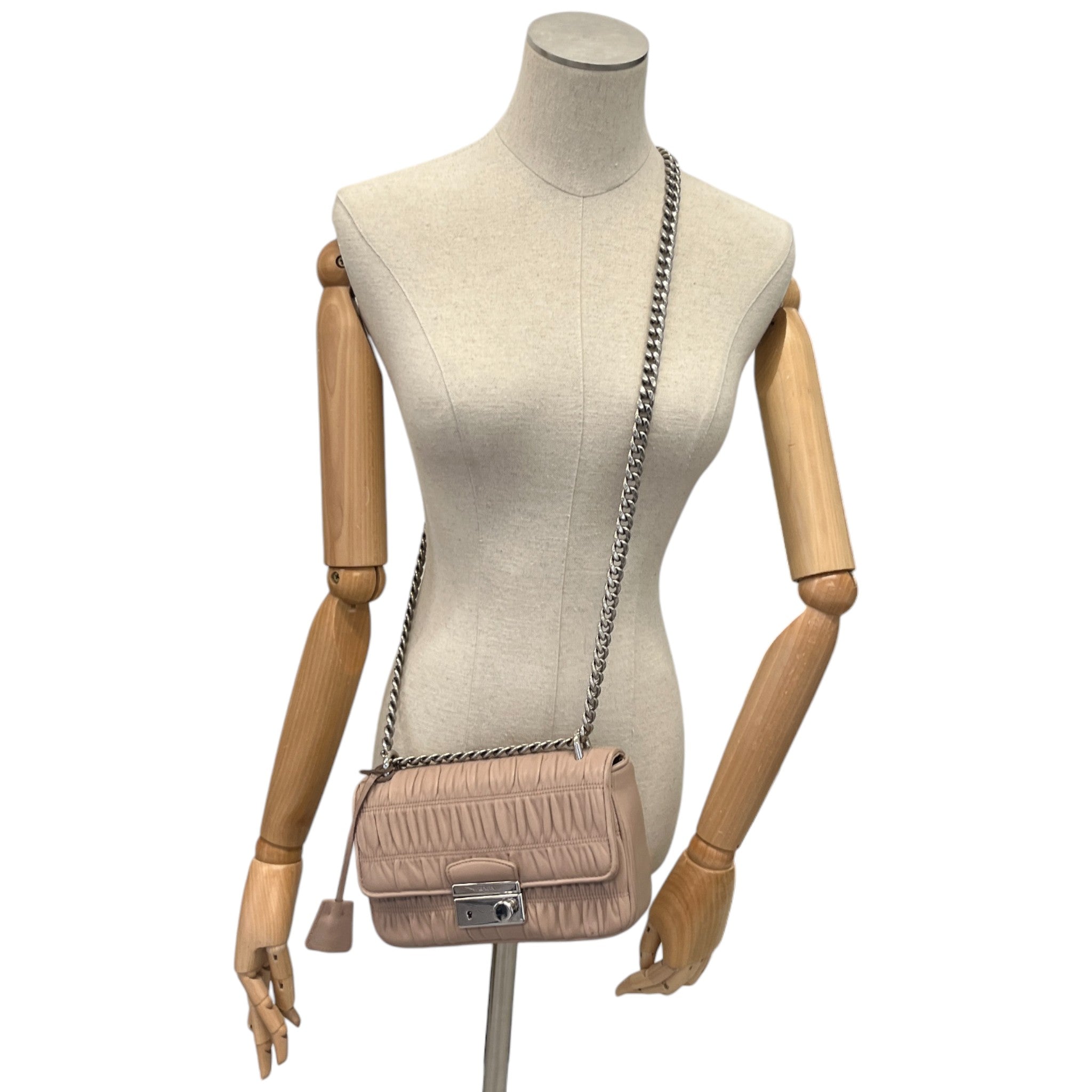 Women's Nappa Gaufre Bag Beige