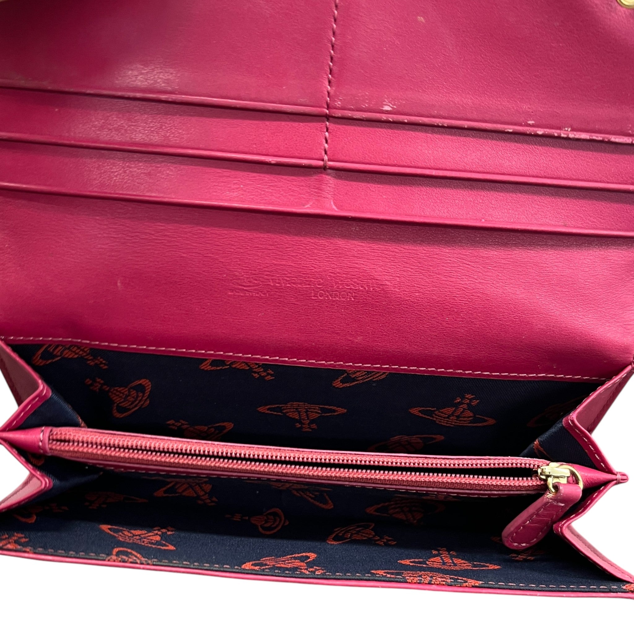 Women's Orb Logo Frilly Snake Skin Purse Black