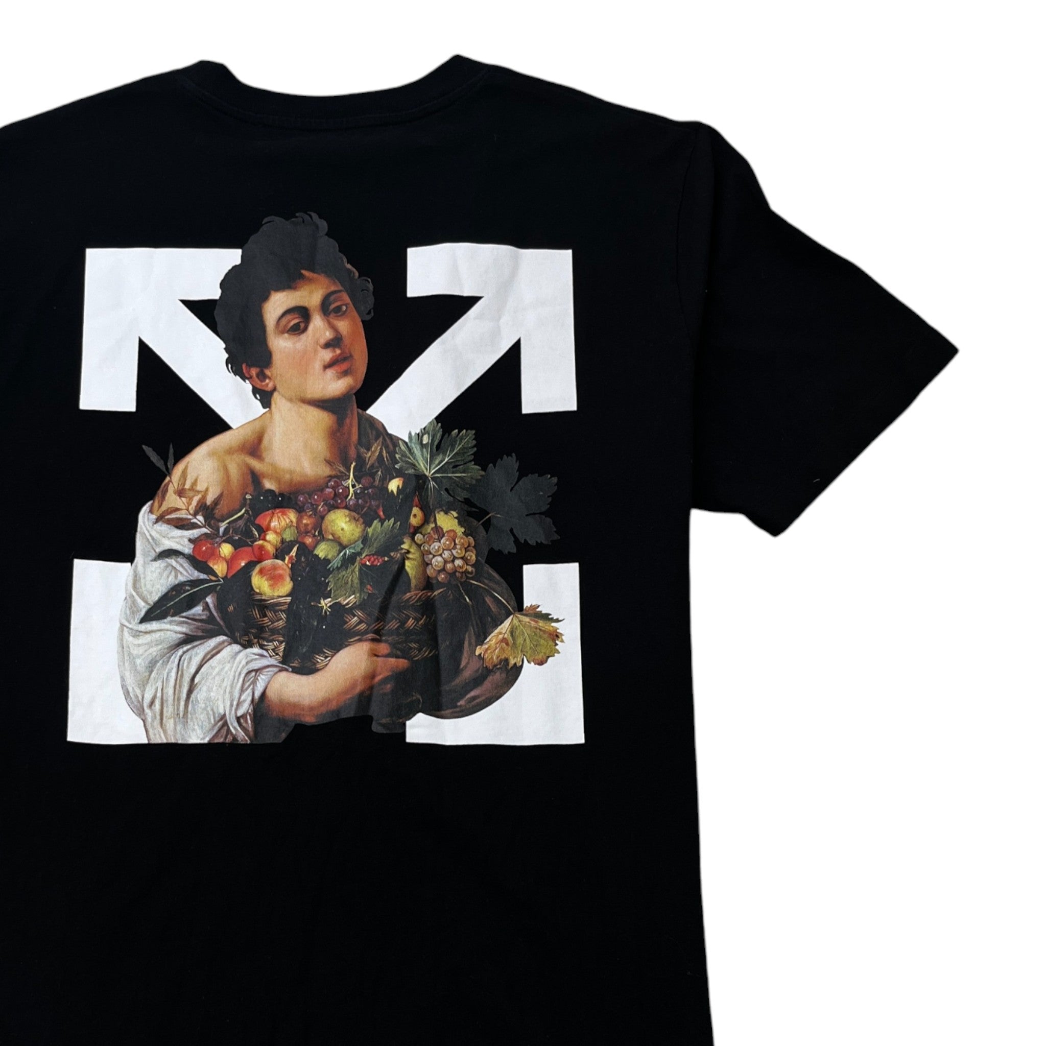 Men's Caravaggio Boy T-Shirt Black Size XXL
