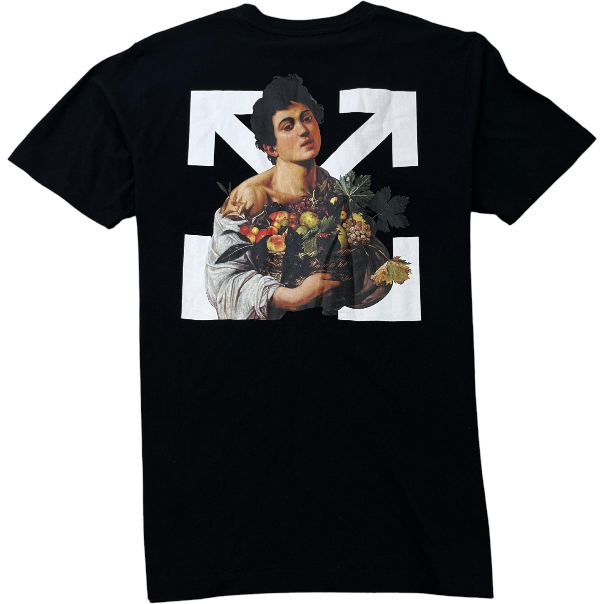 Men's Caravaggio Boy T-Shirt Black Size XXL