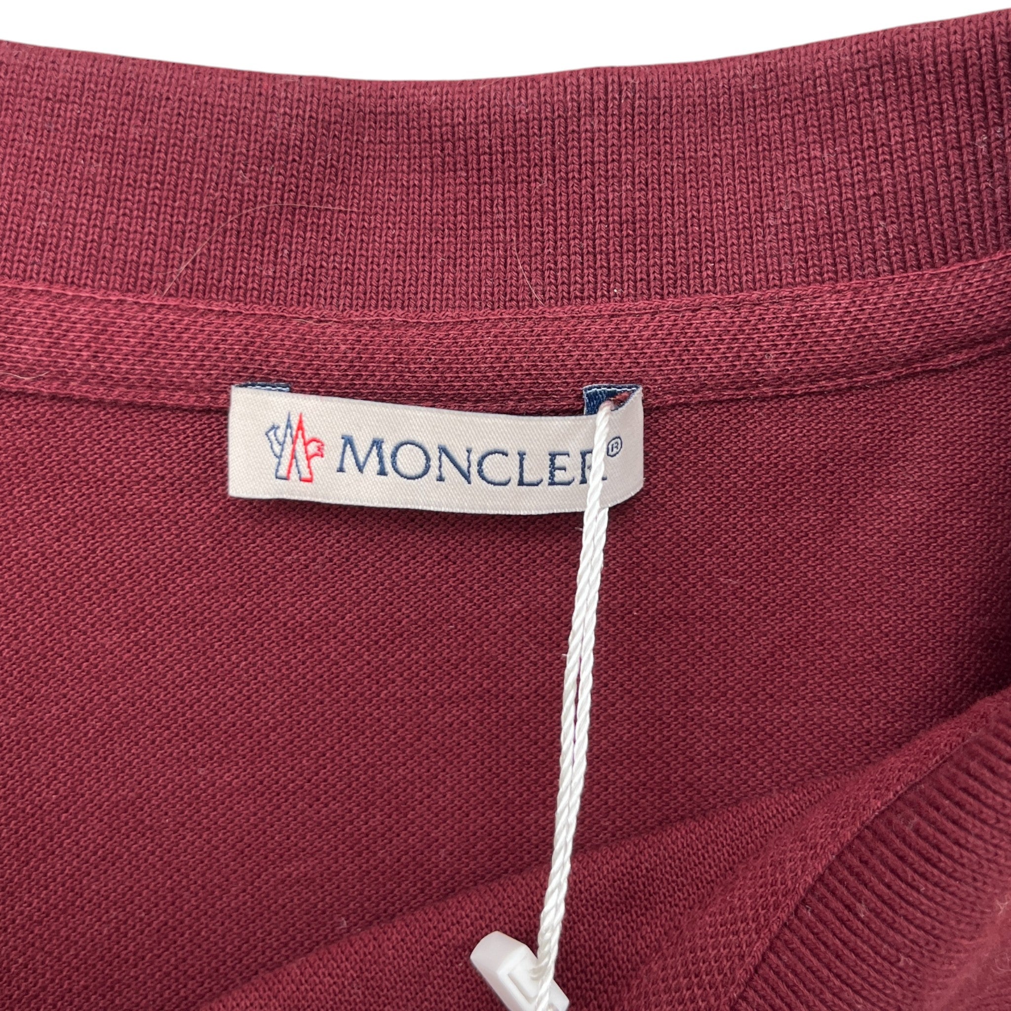 Men's Polo Manica Corta Polo Shirt Burgundy Size S