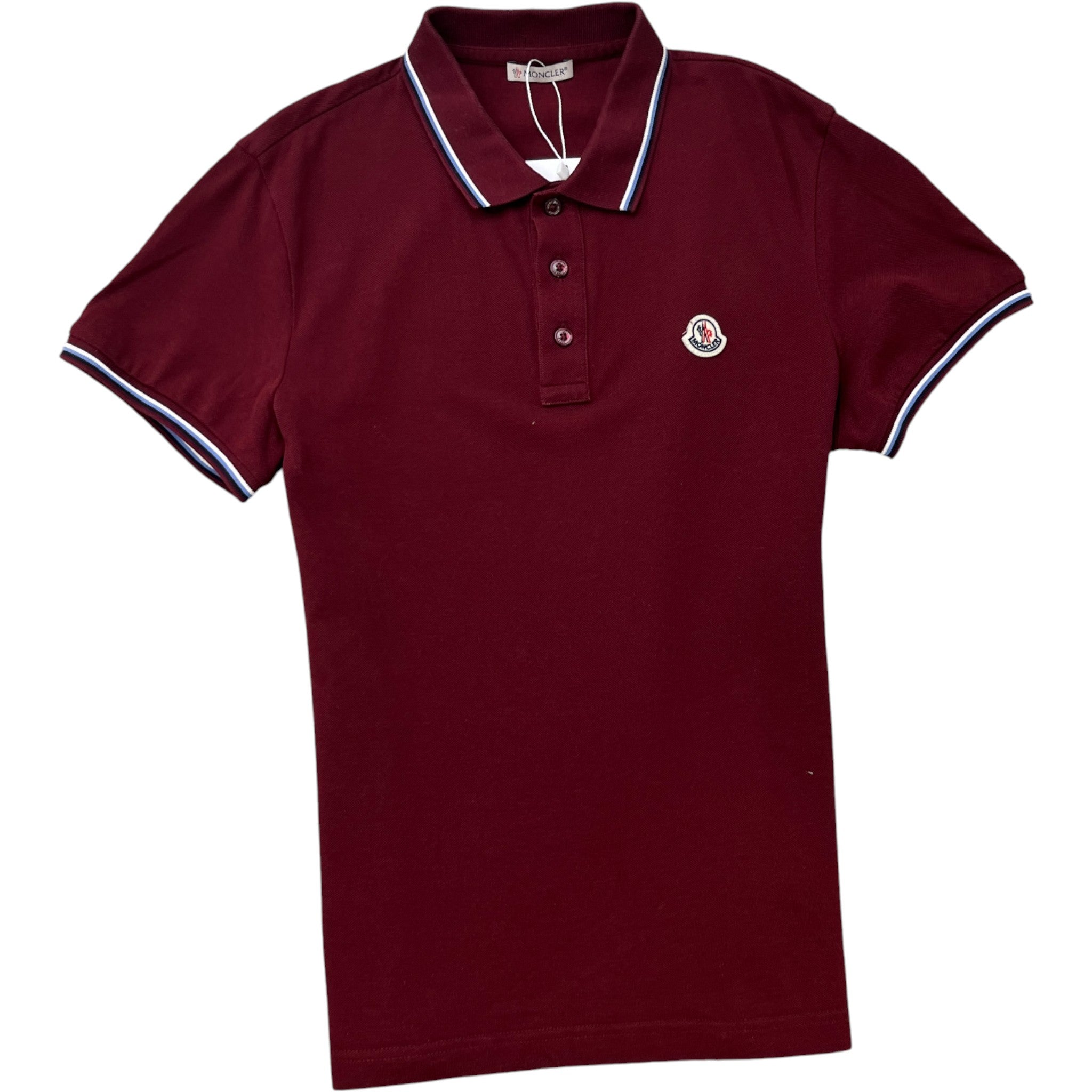 Men's Polo Manica Corta Polo Shirt Burgundy Size S