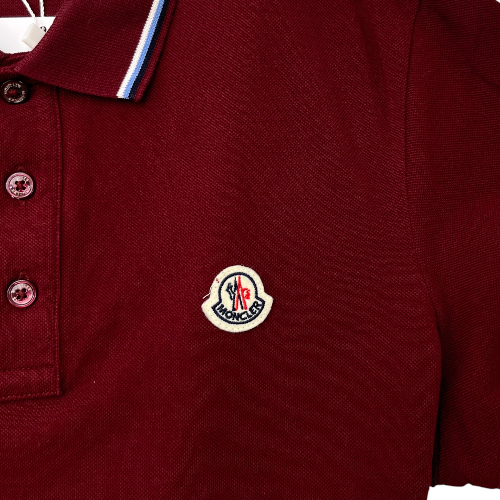 Men's Polo Manica Corta Polo Shirt Burgundy Size S