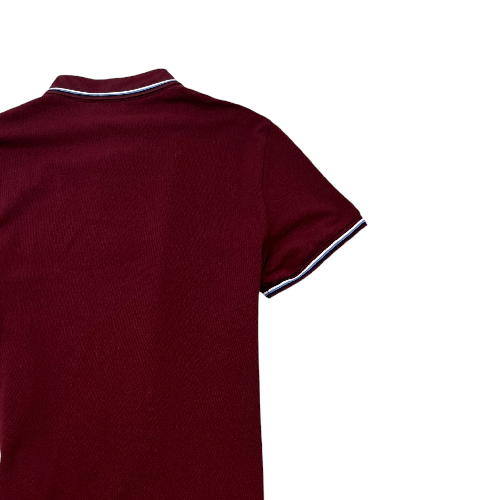 Men's Polo Manica Corta Polo Shirt Burgundy Size S