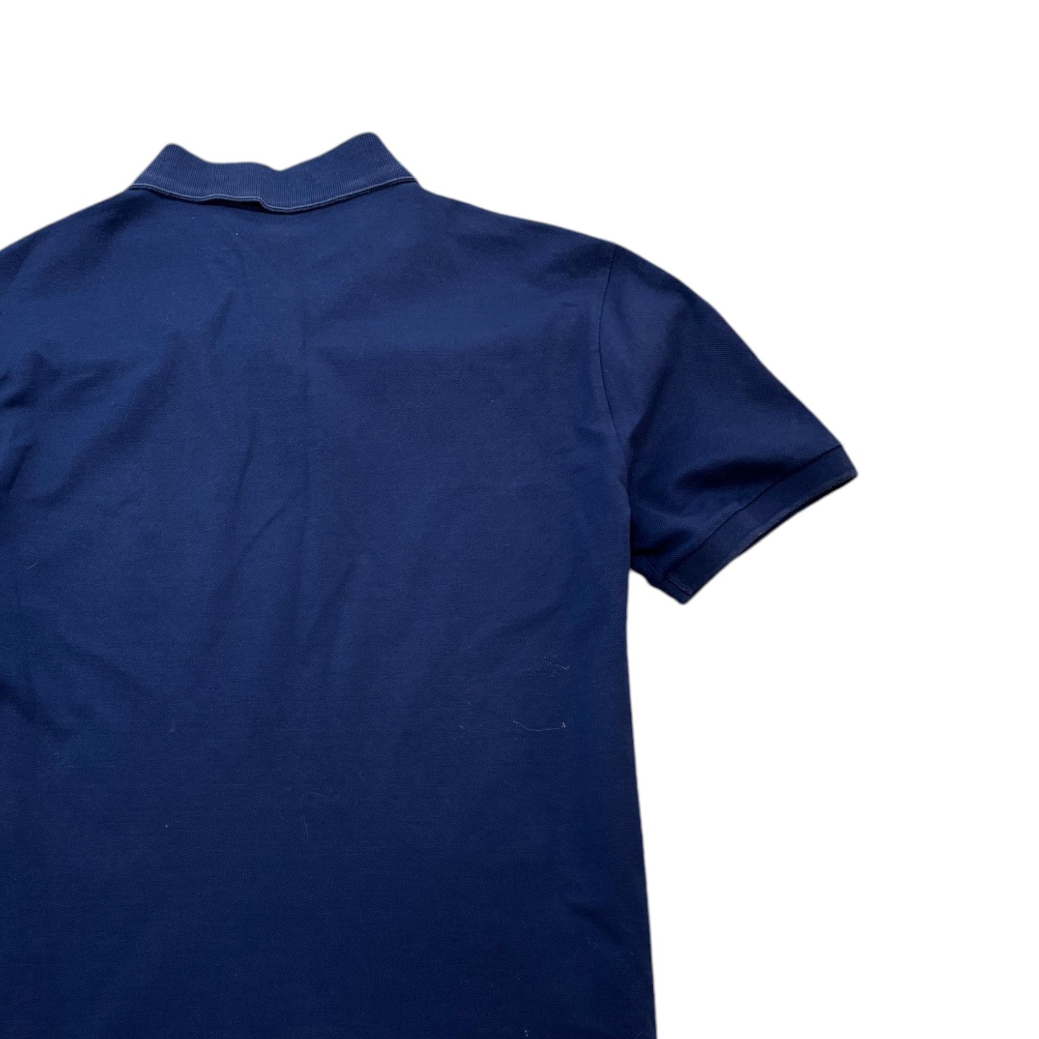 Men's Embroidered Logo Polo Shirt Navy Size M