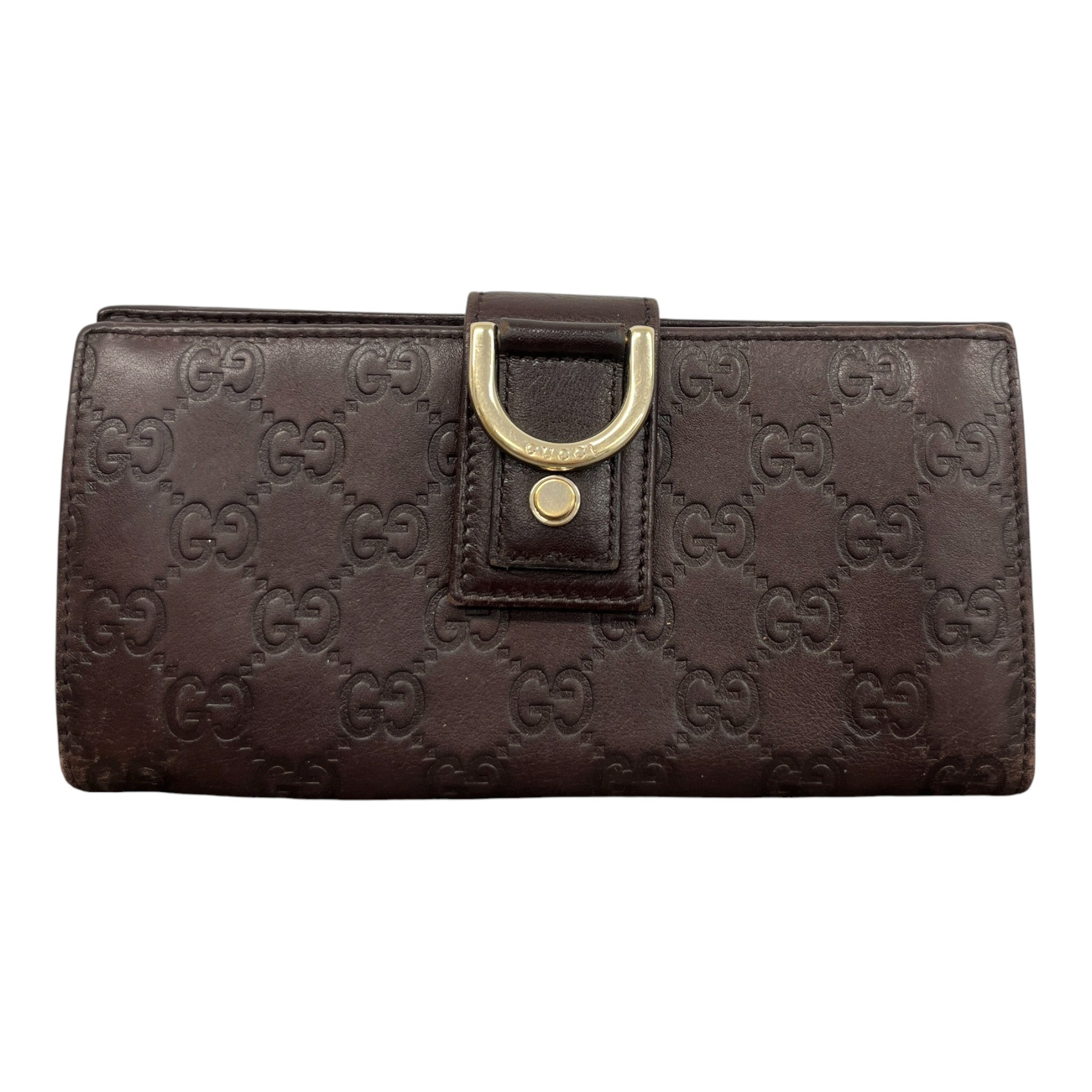Women's Guccissima Abbey D-Ring Wallet Brown