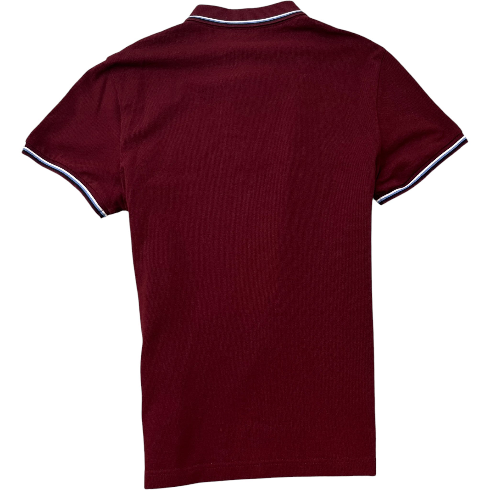 Men's Polo Manica Corta Polo Shirt Burgundy Size S