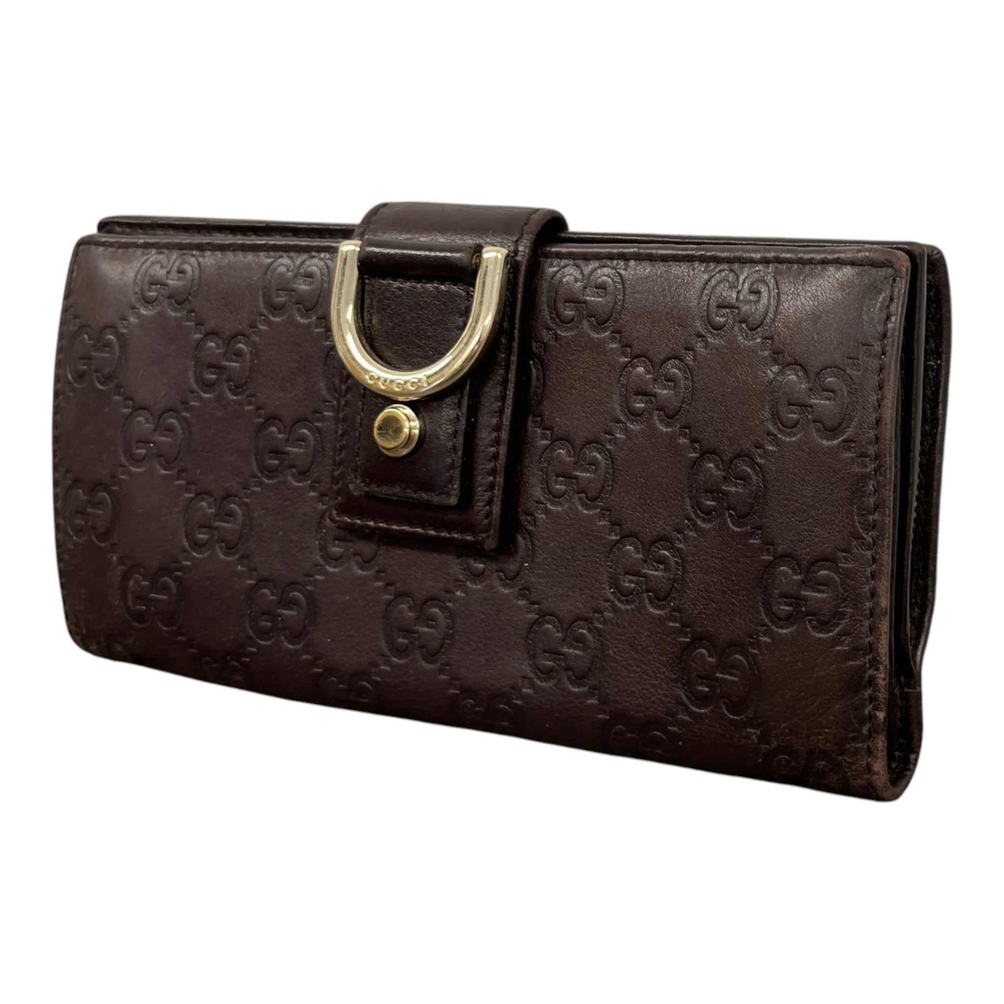 Women's Guccissima Abbey D-Ring Wallet Brown