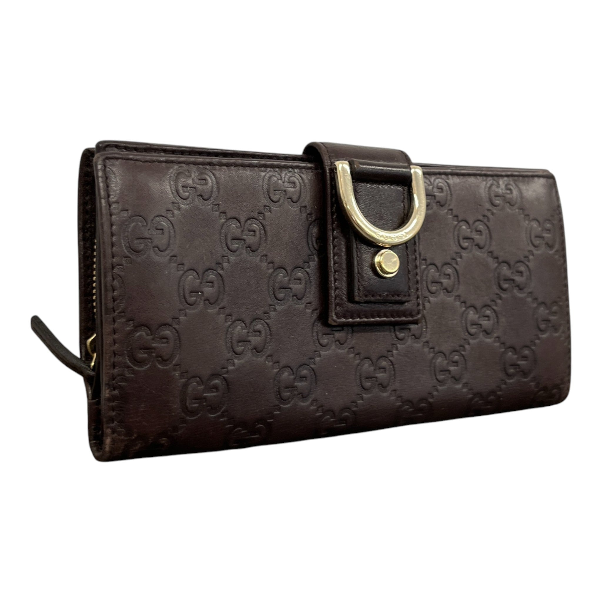 Women's Guccissima Abbey D-Ring Wallet Brown