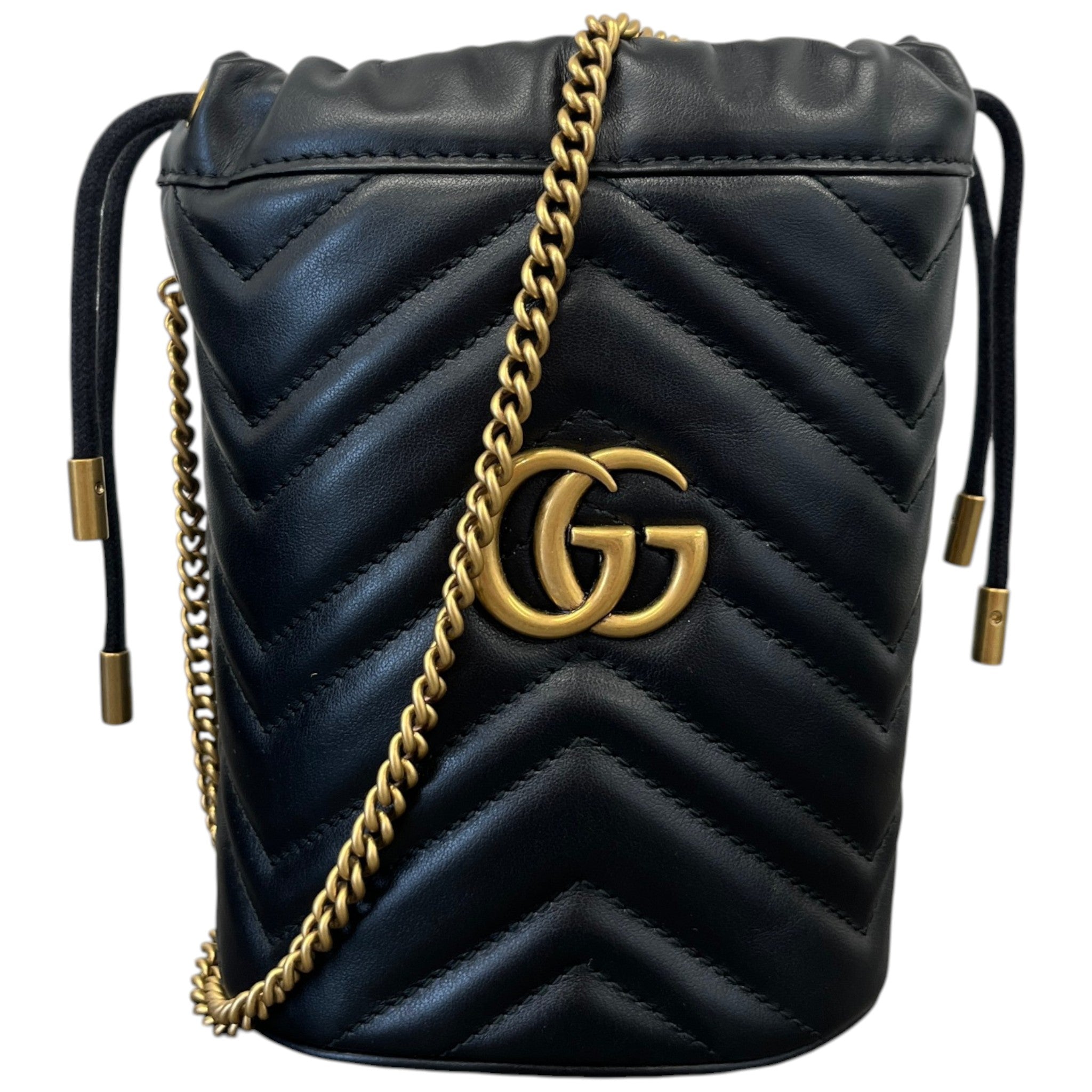 Women's Gg Marmont Mini Bucket Bag Black