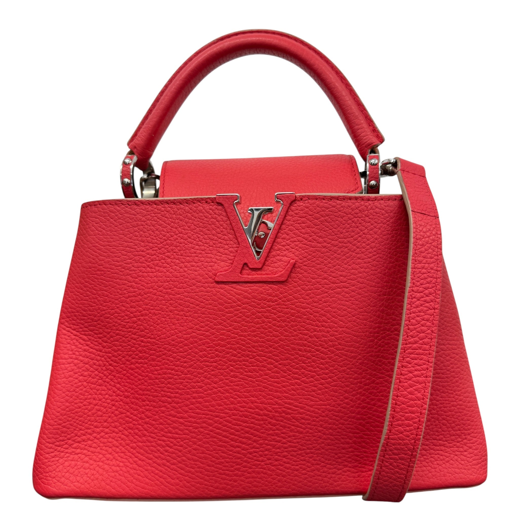 Women's Capucines Bb Taurillon Handbag Red