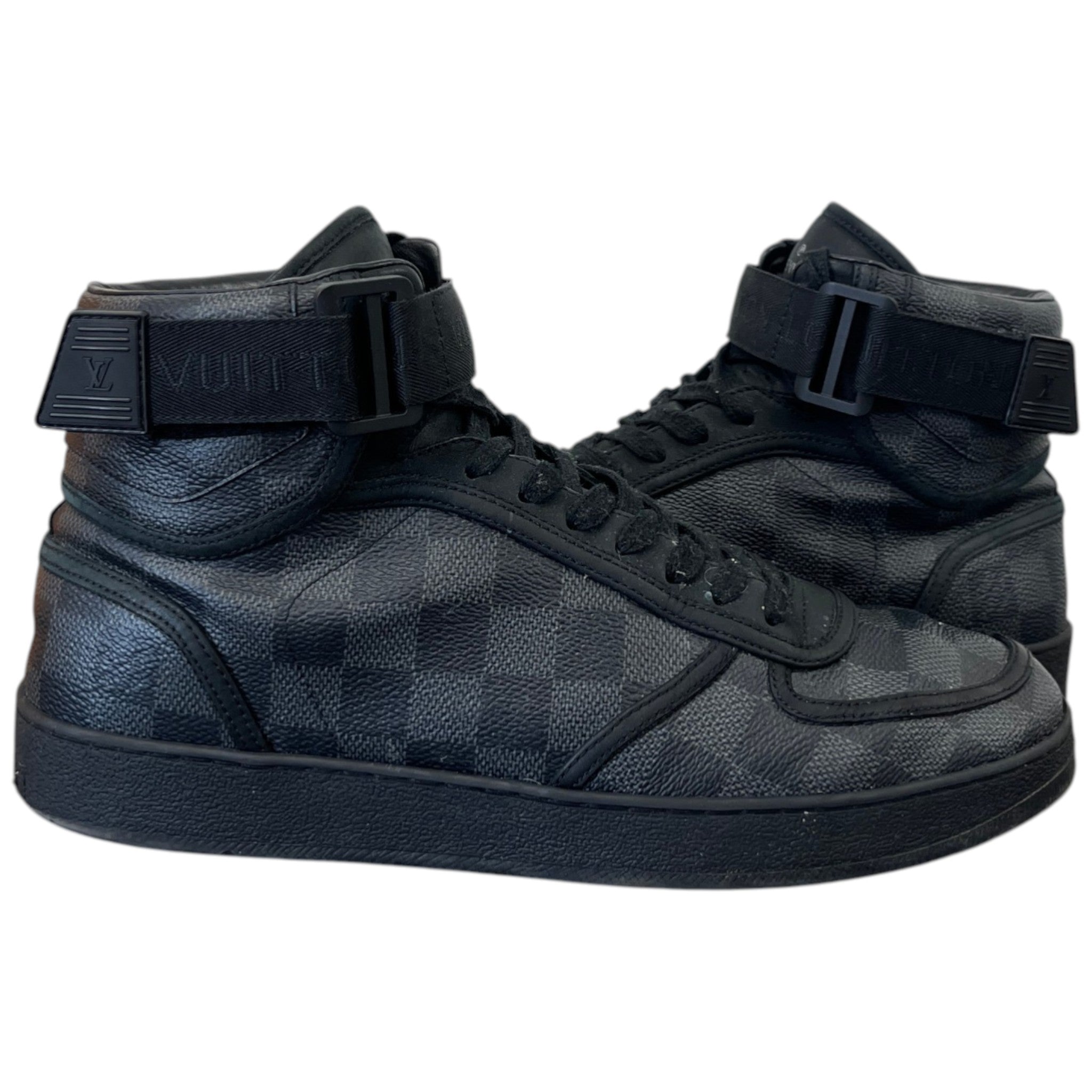 Men's Rivoli Damier High Trainers Black Size EU 40 / UK 6