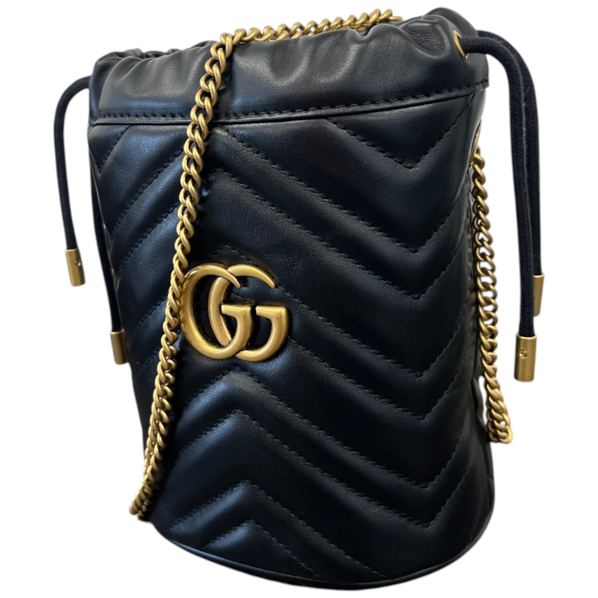 Women's Gg Marmont Mini Bucket Bag Black