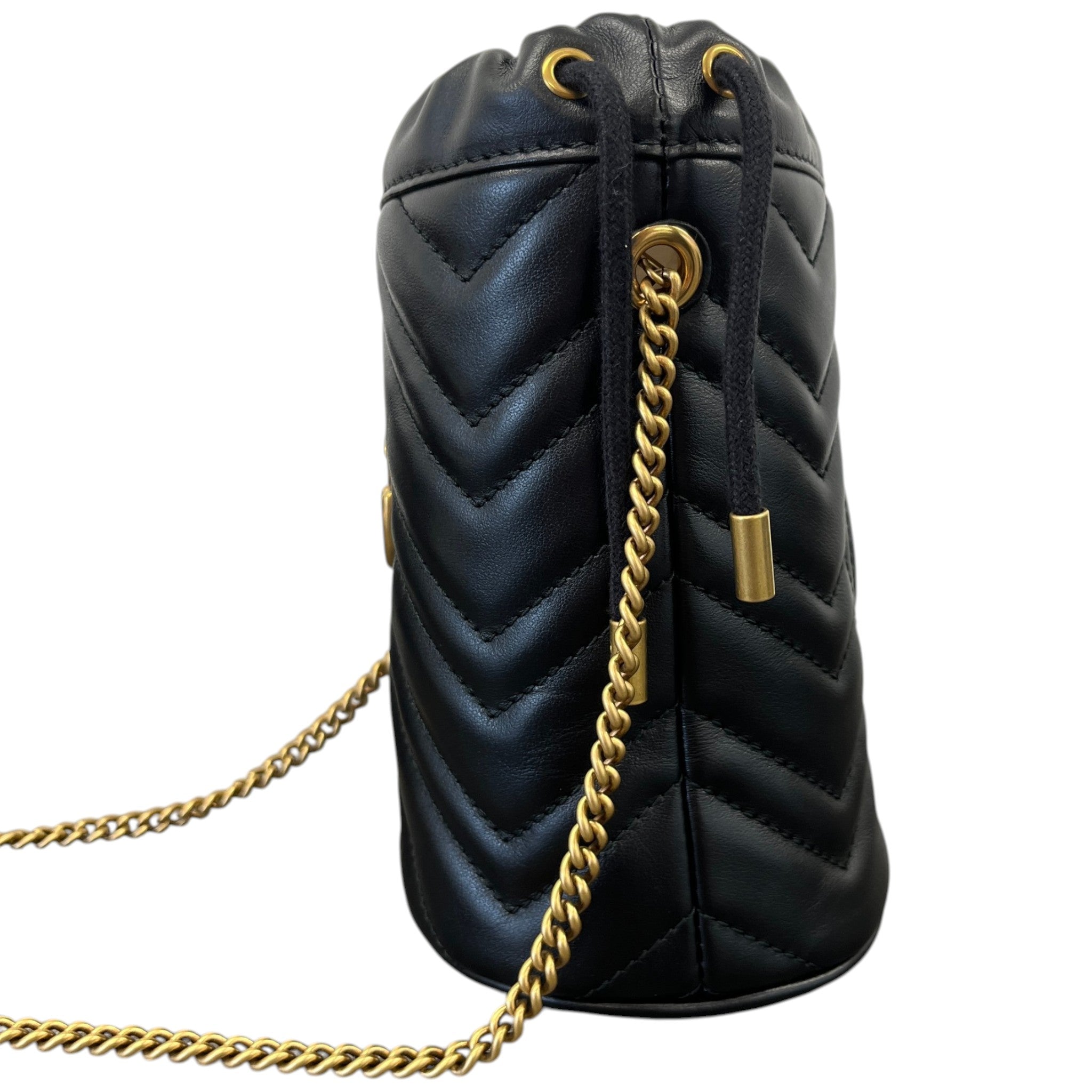 Women's Gg Marmont Mini Bucket Bag Black
