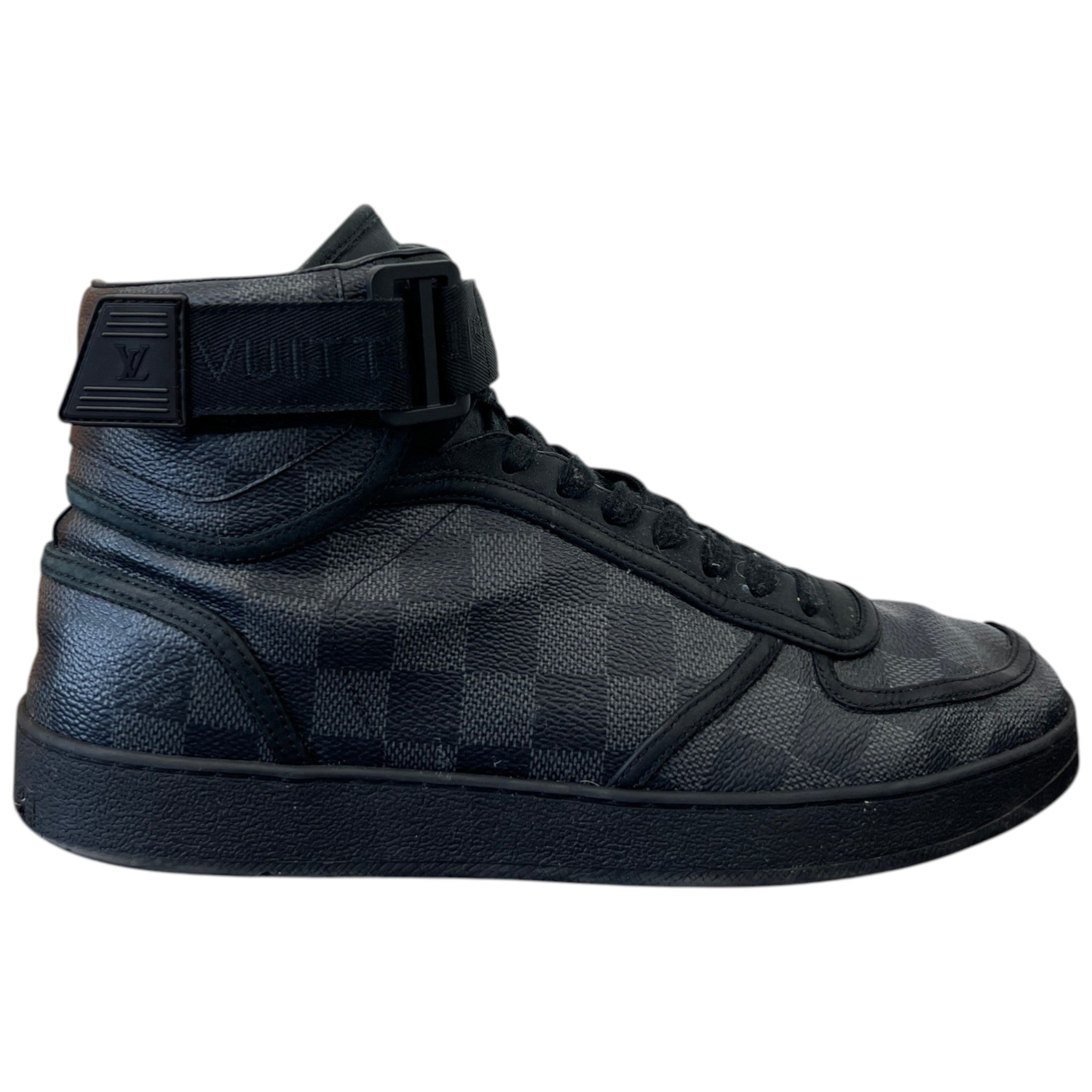 Men's Rivoli Damier High Trainers Black Size EU 40 / UK 6