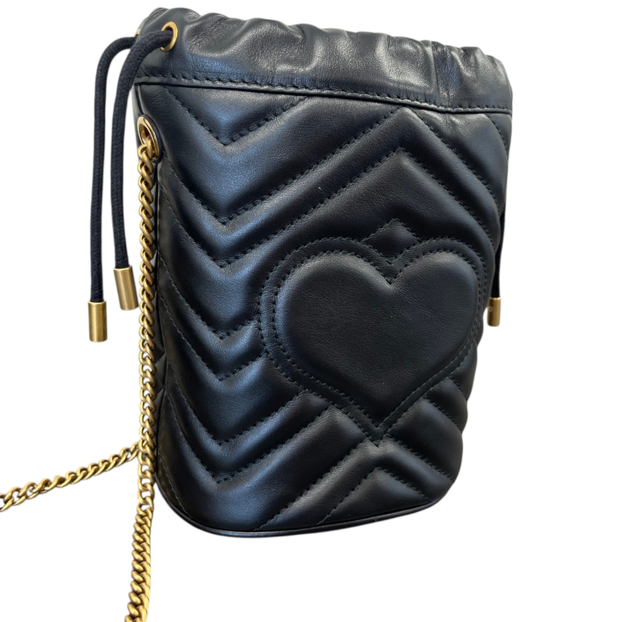 Women's Gg Marmont Mini Bucket Bag Black