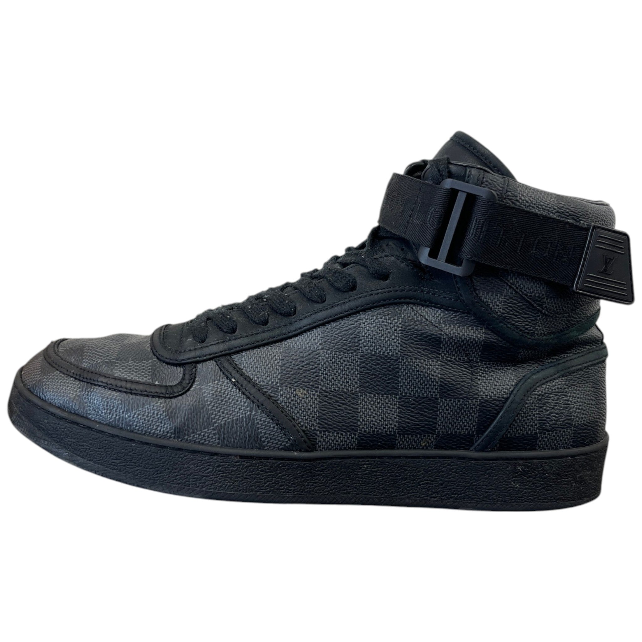 Men's Rivoli Damier High Trainers Black Size EU 40 / UK 6
