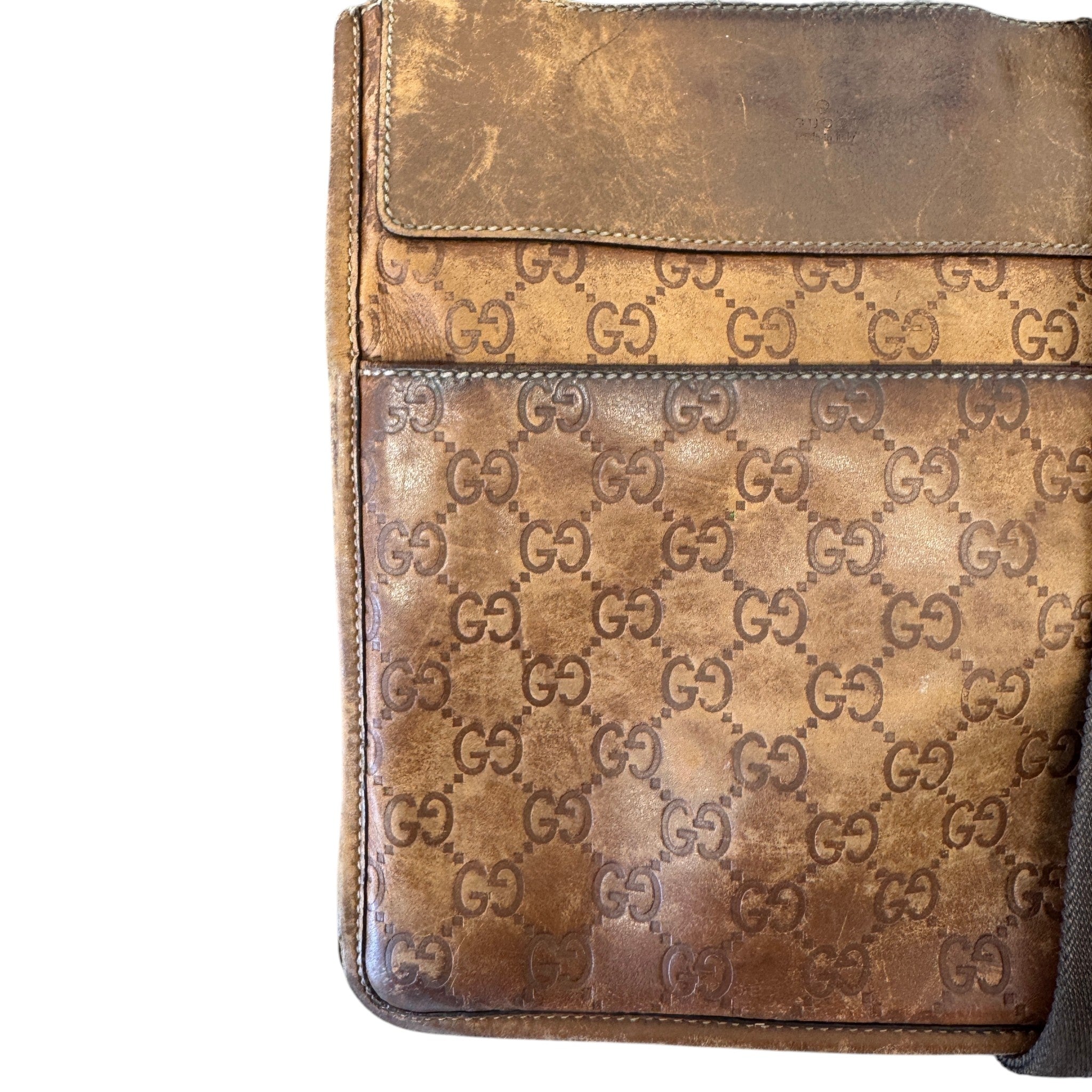 Men's Gg Supreme Crossbody Bag Brown