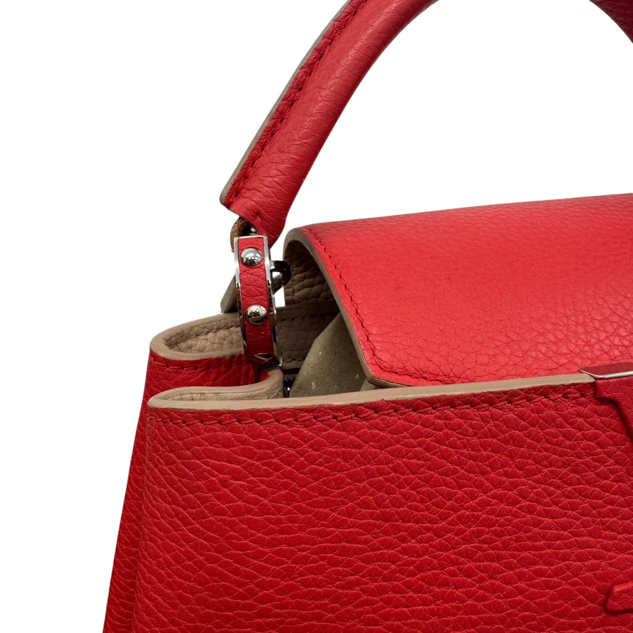 Women's Capucines Bb Taurillon Handbag Red