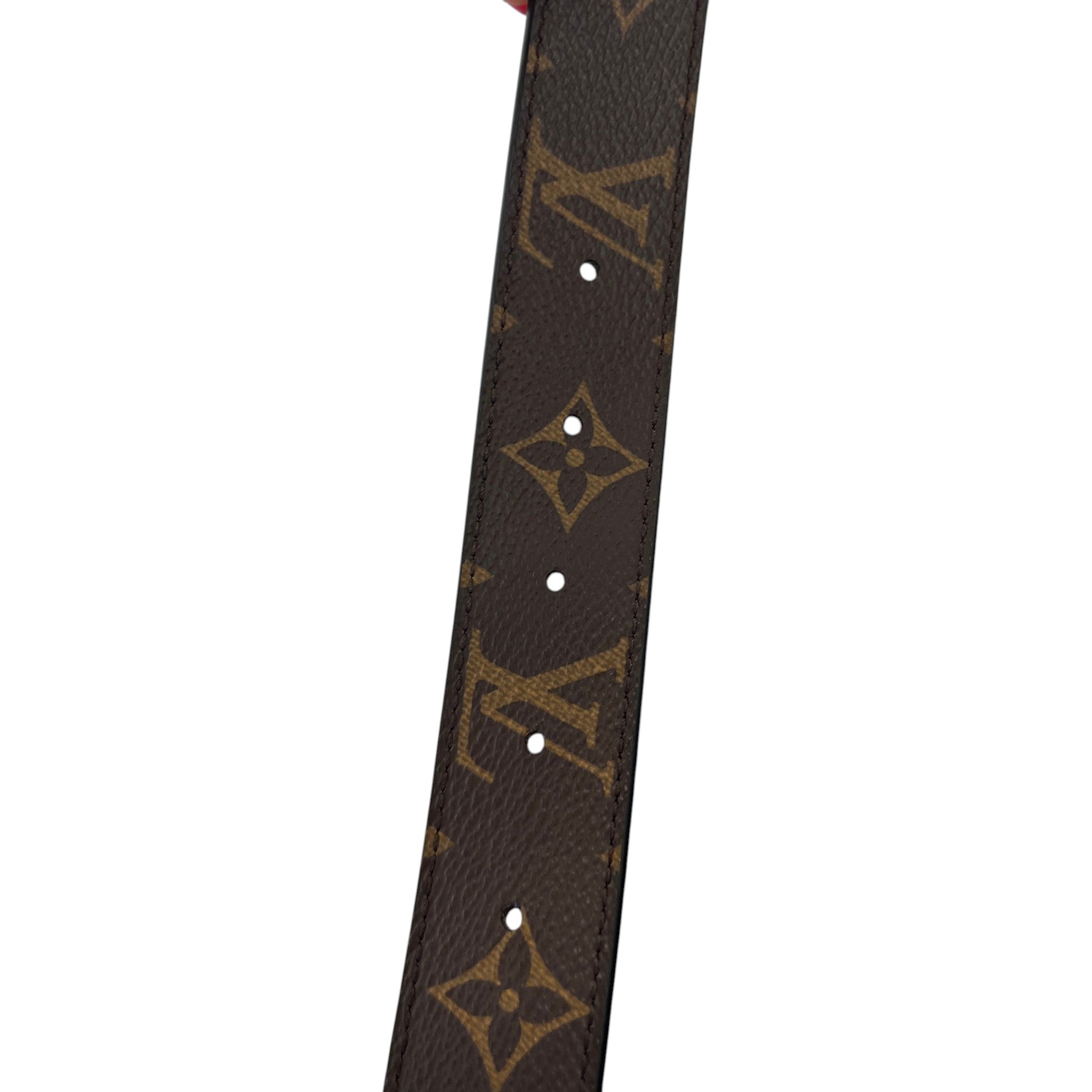 Women's Lv Dimension 30Mm Reversible Belt Brown Size 75CM / UK 6