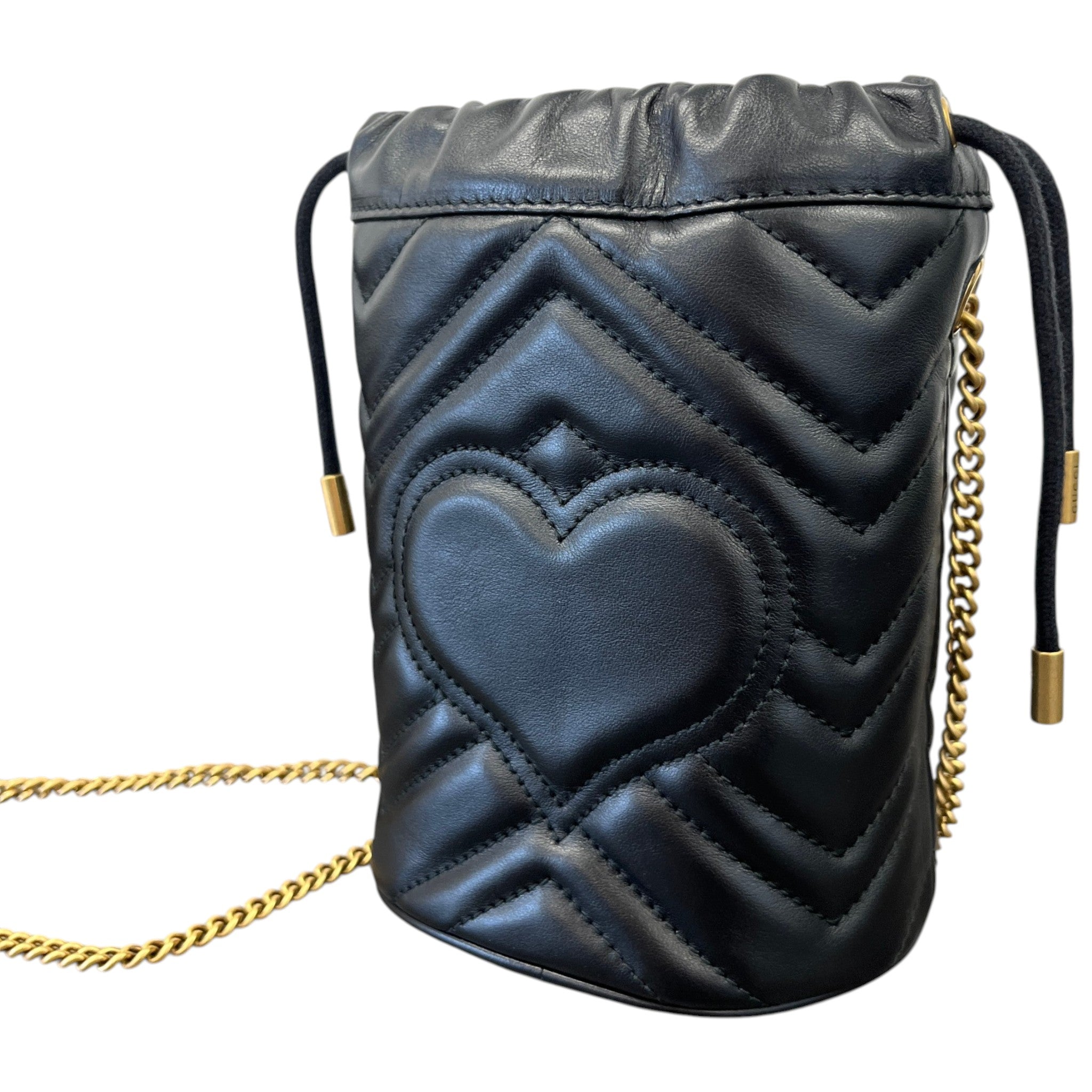 Women's Gg Marmont Mini Bucket Bag Black