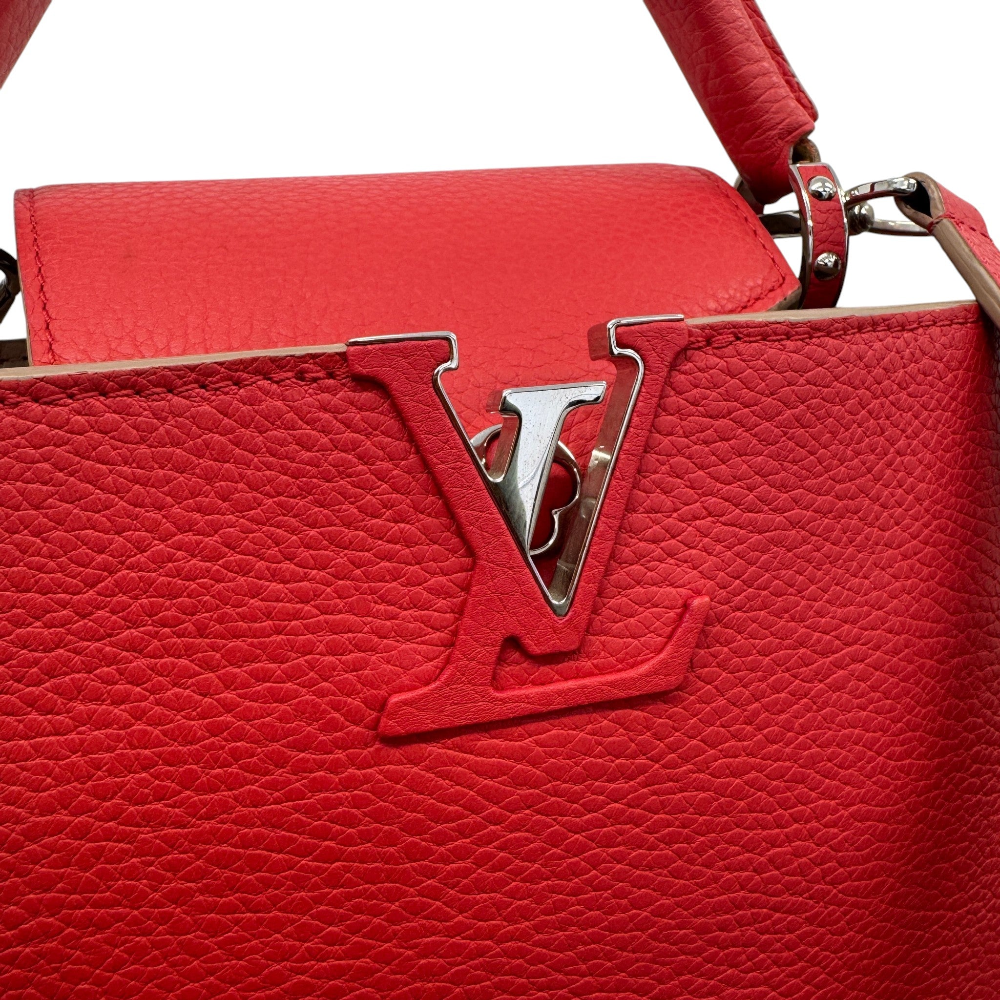 Women's Capucines Bb Taurillon Handbag Red
