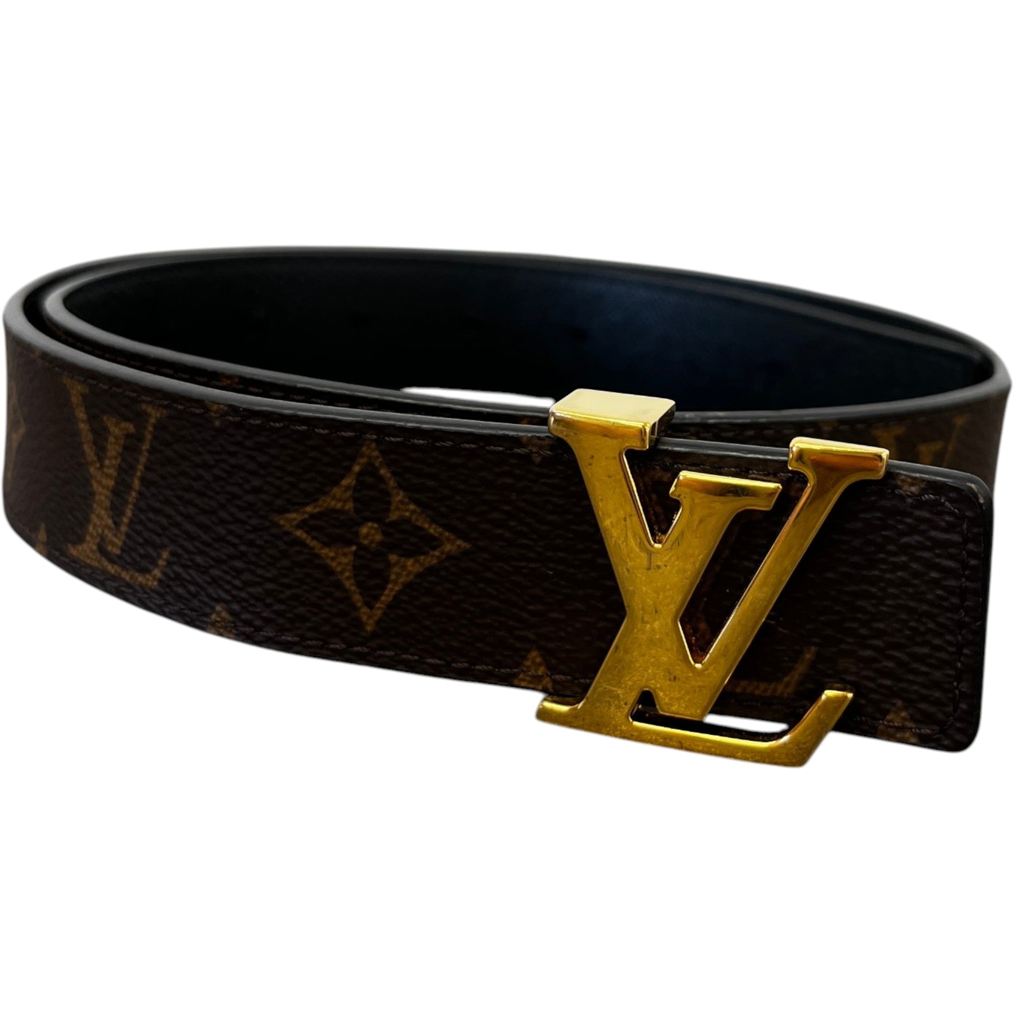Women's Lv Dimension 30Mm Reversible Belt Brown Size 75CM / UK 6