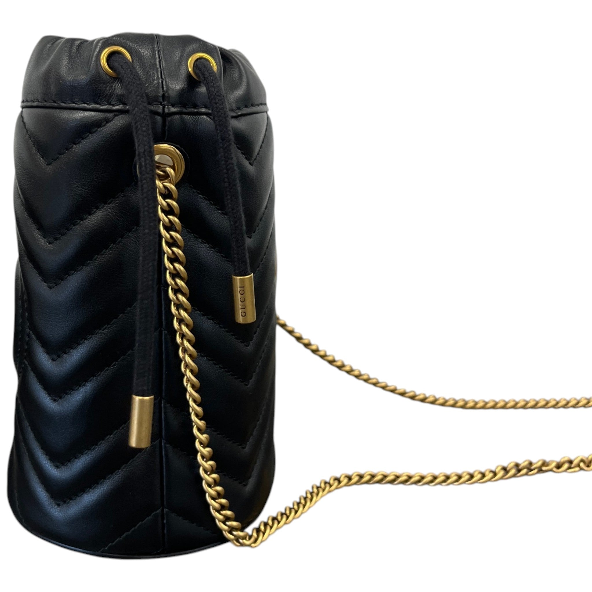 Women's Gg Marmont Mini Bucket Bag Black