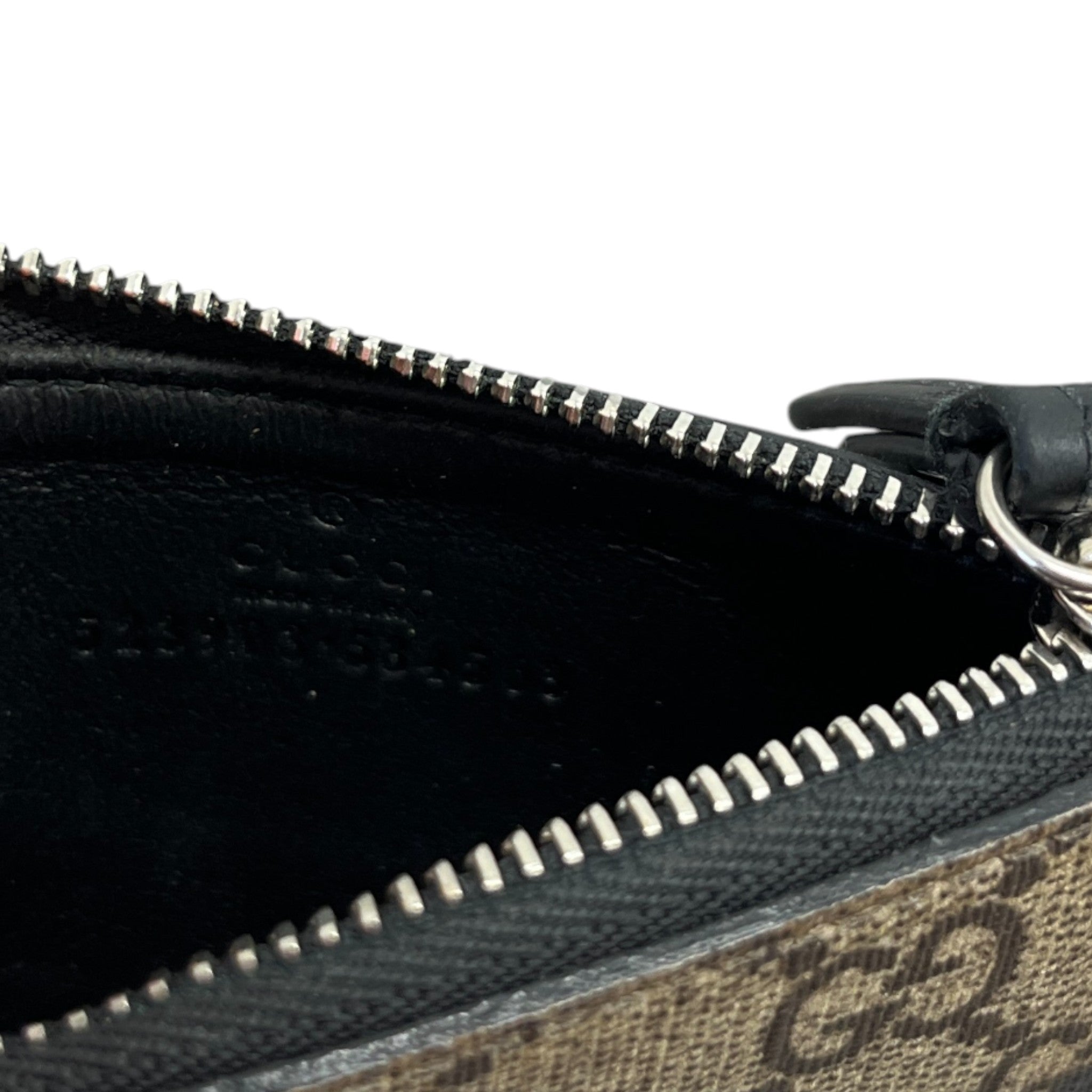 Men's Gg Supreme Kingsnake Lanyard Card Holder Beige