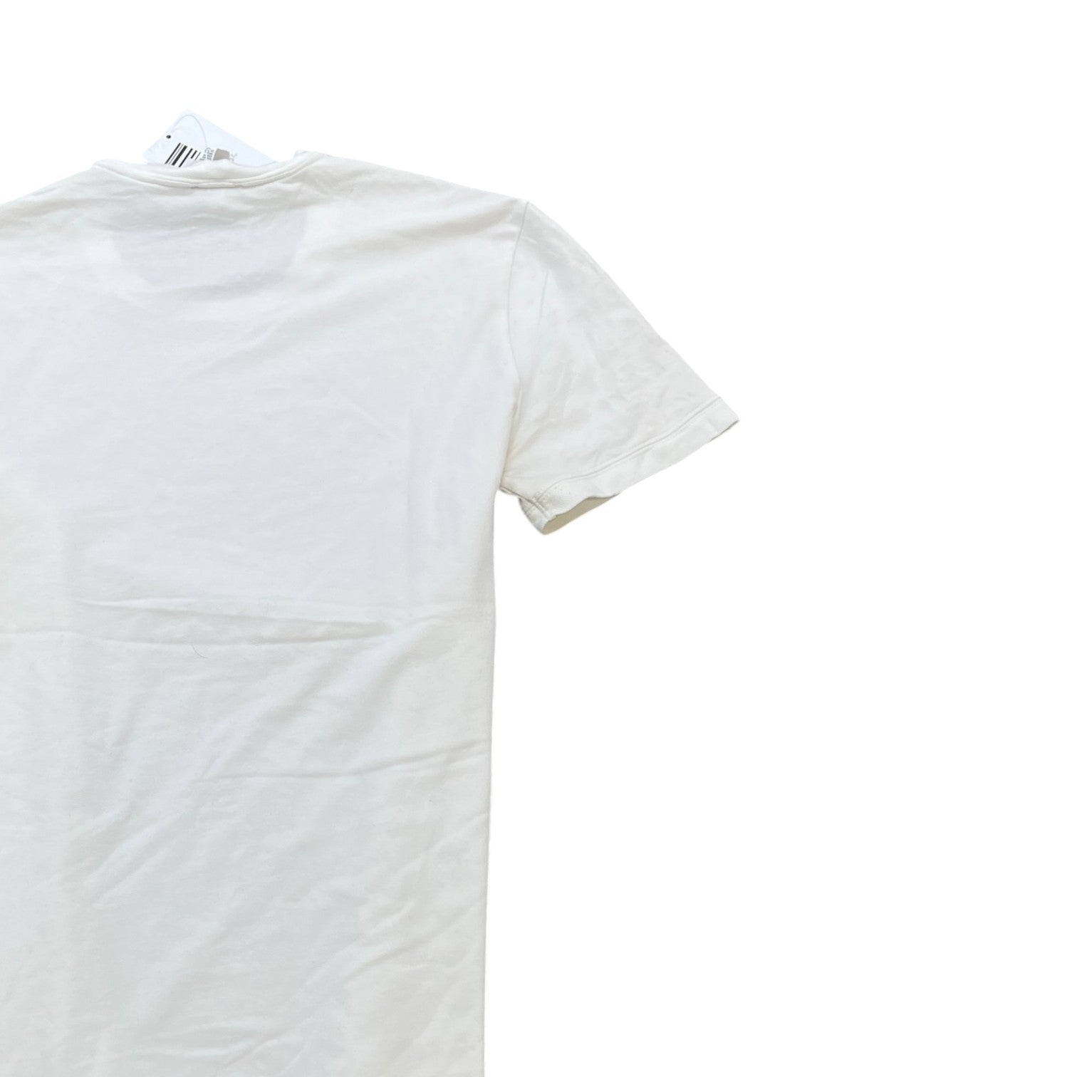 Men's Embroidered Logo T-Shirt White Size XS