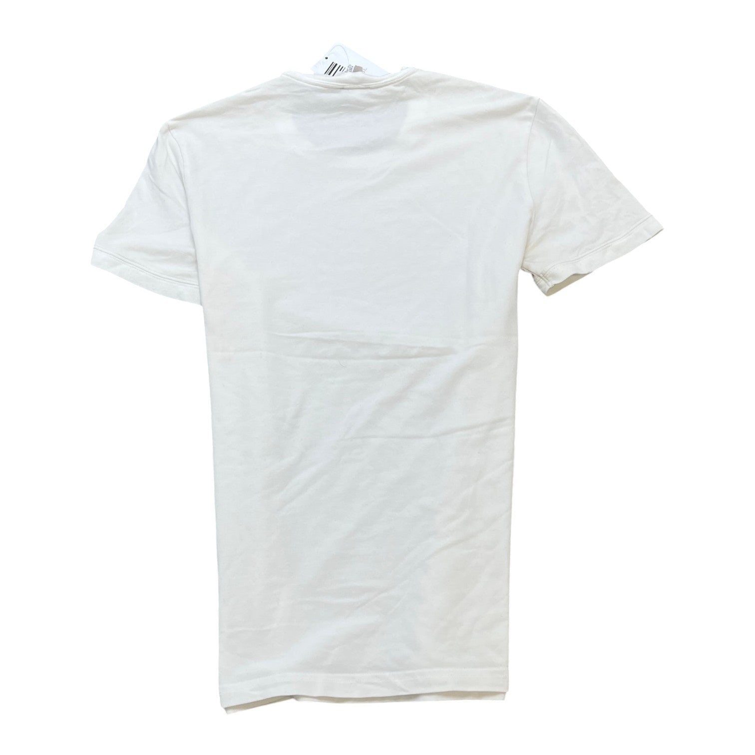 Men's Embroidered Logo T-Shirt White Size XS