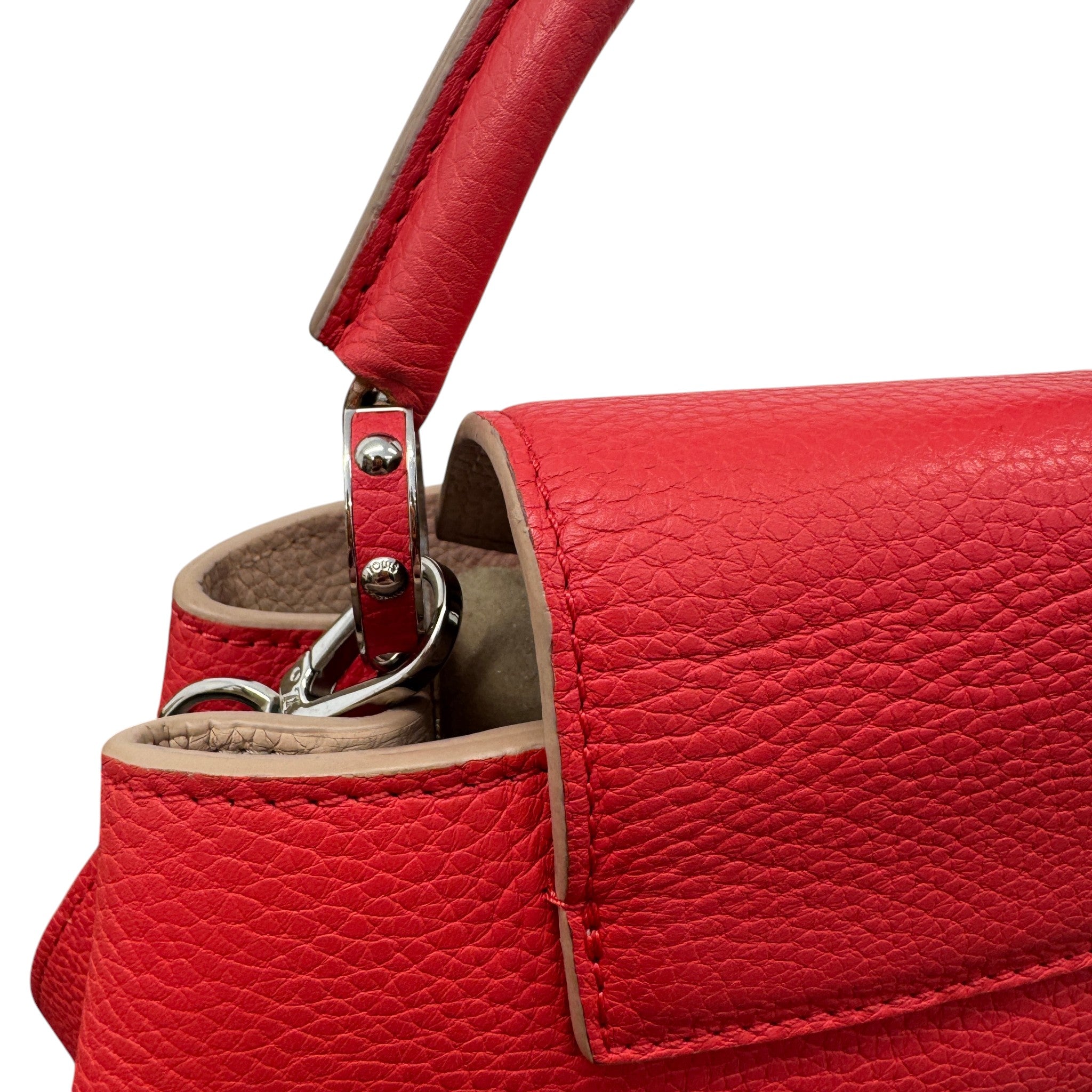 Women's Capucines Bb Taurillon Handbag Red