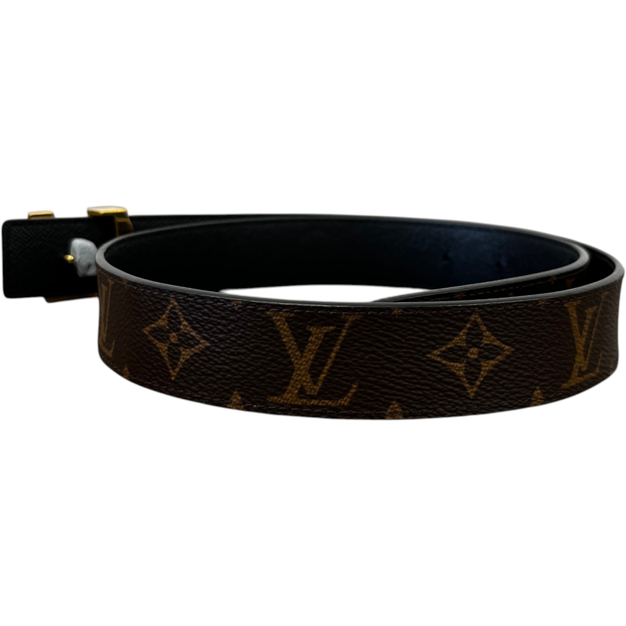 Women's Lv Dimension 30Mm Reversible Belt Brown Size 75CM / UK 6