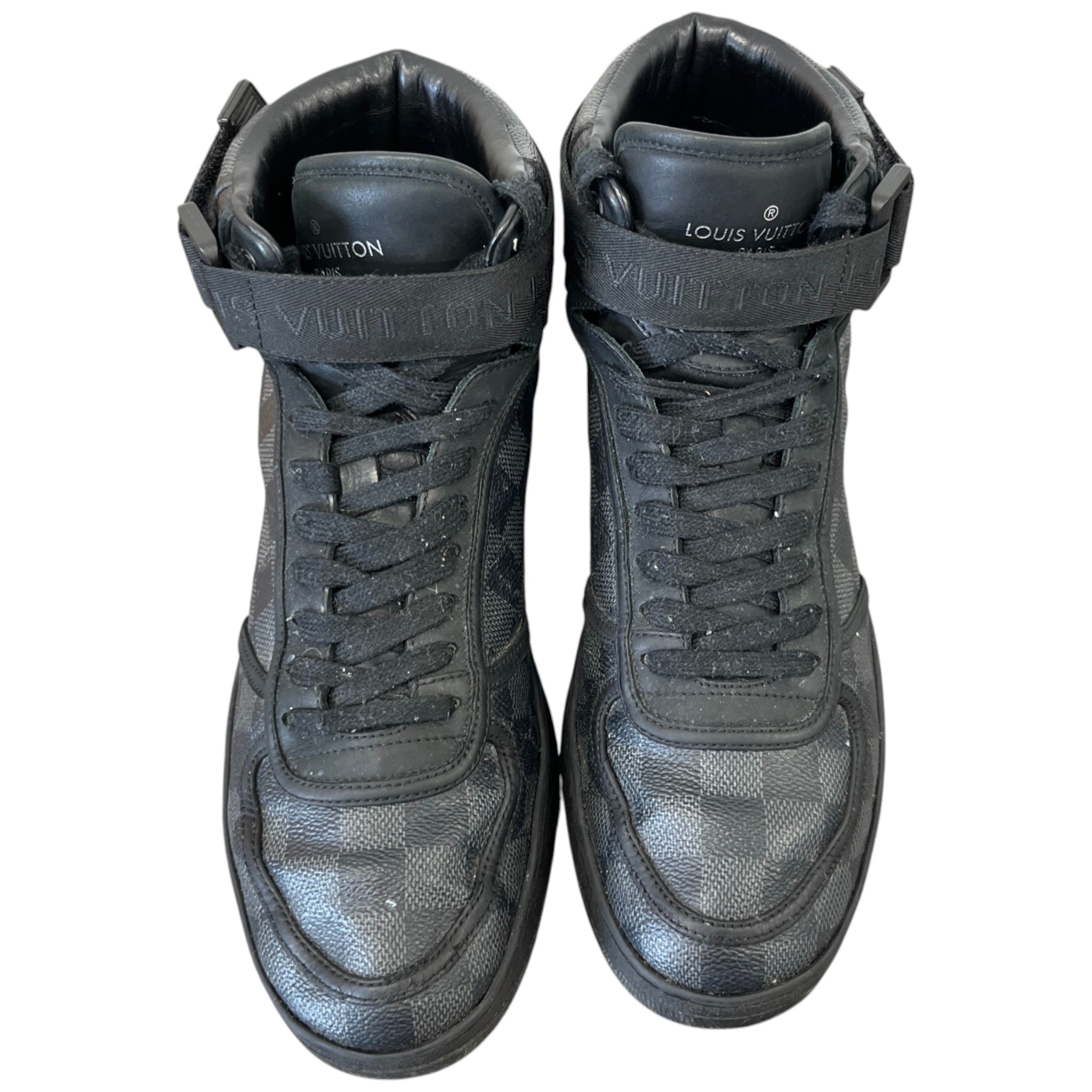 Men's Rivoli Damier High Trainers Black Size EU 40 / UK 6