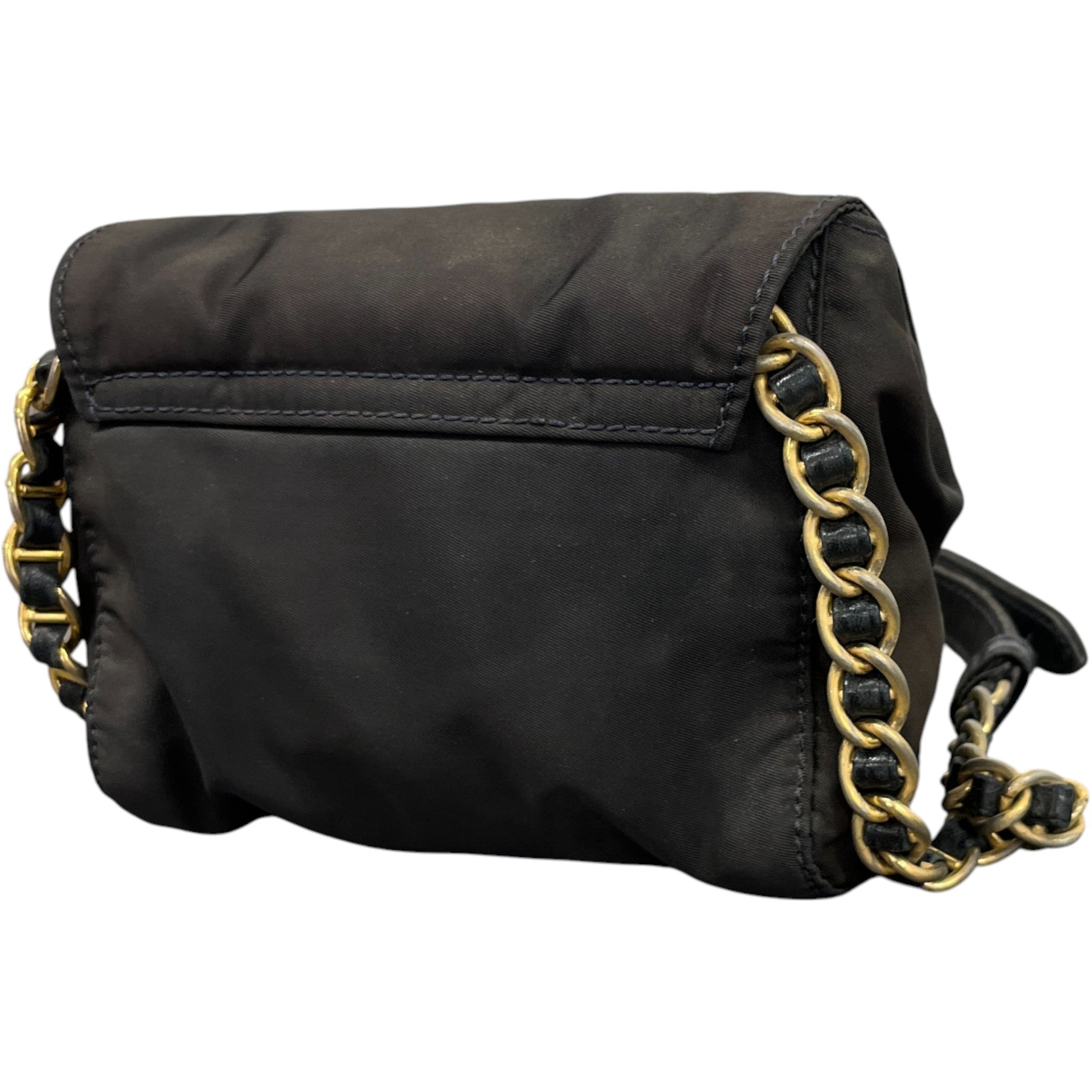 Women's Vintage Plaque Logo Bag Black