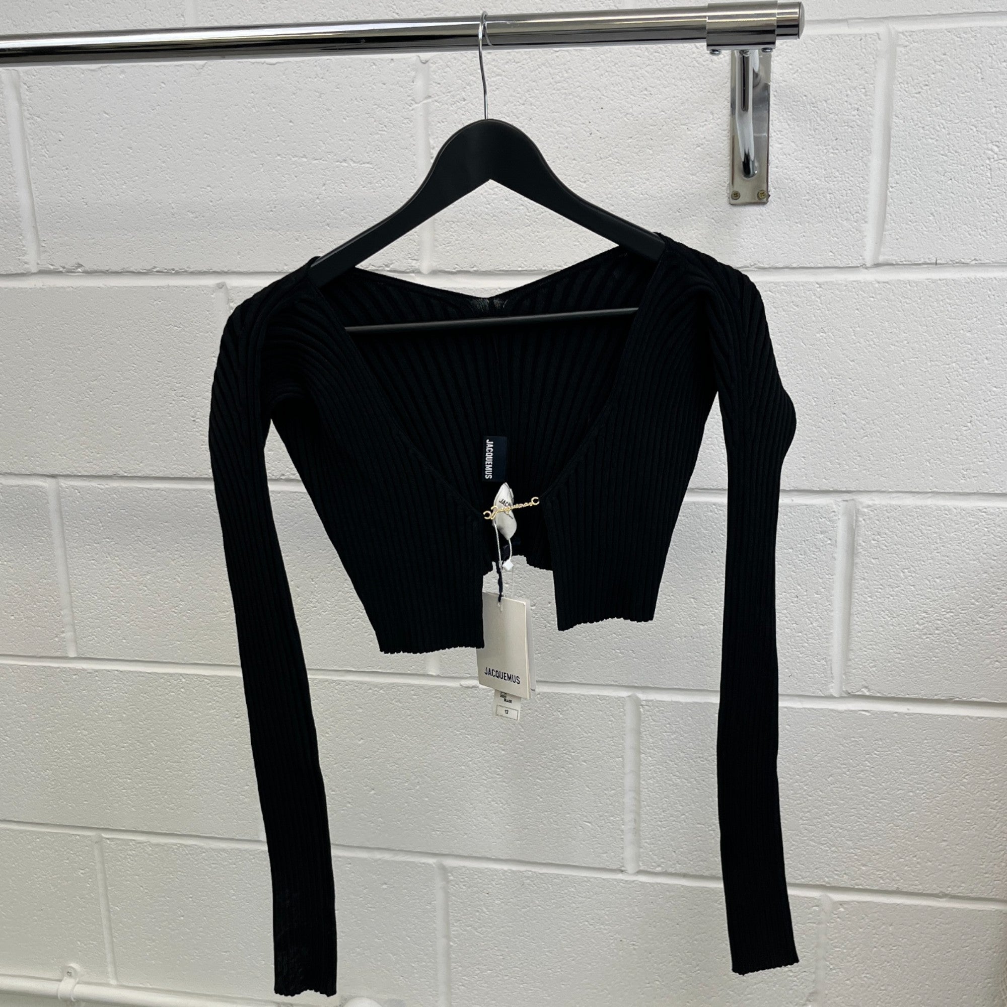 Women's La Maille Pralu Uk 12 Cardigan Black Size L